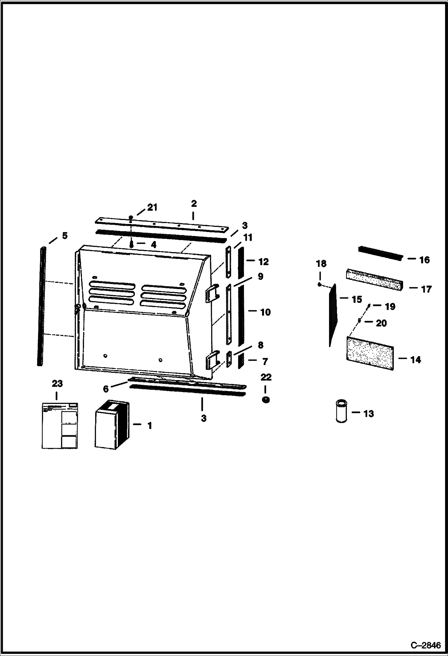 Схема запчастей Bobcat Articulated Loaders - SEAL & SCREEN KIT ACCESSORIES & OPTIONS