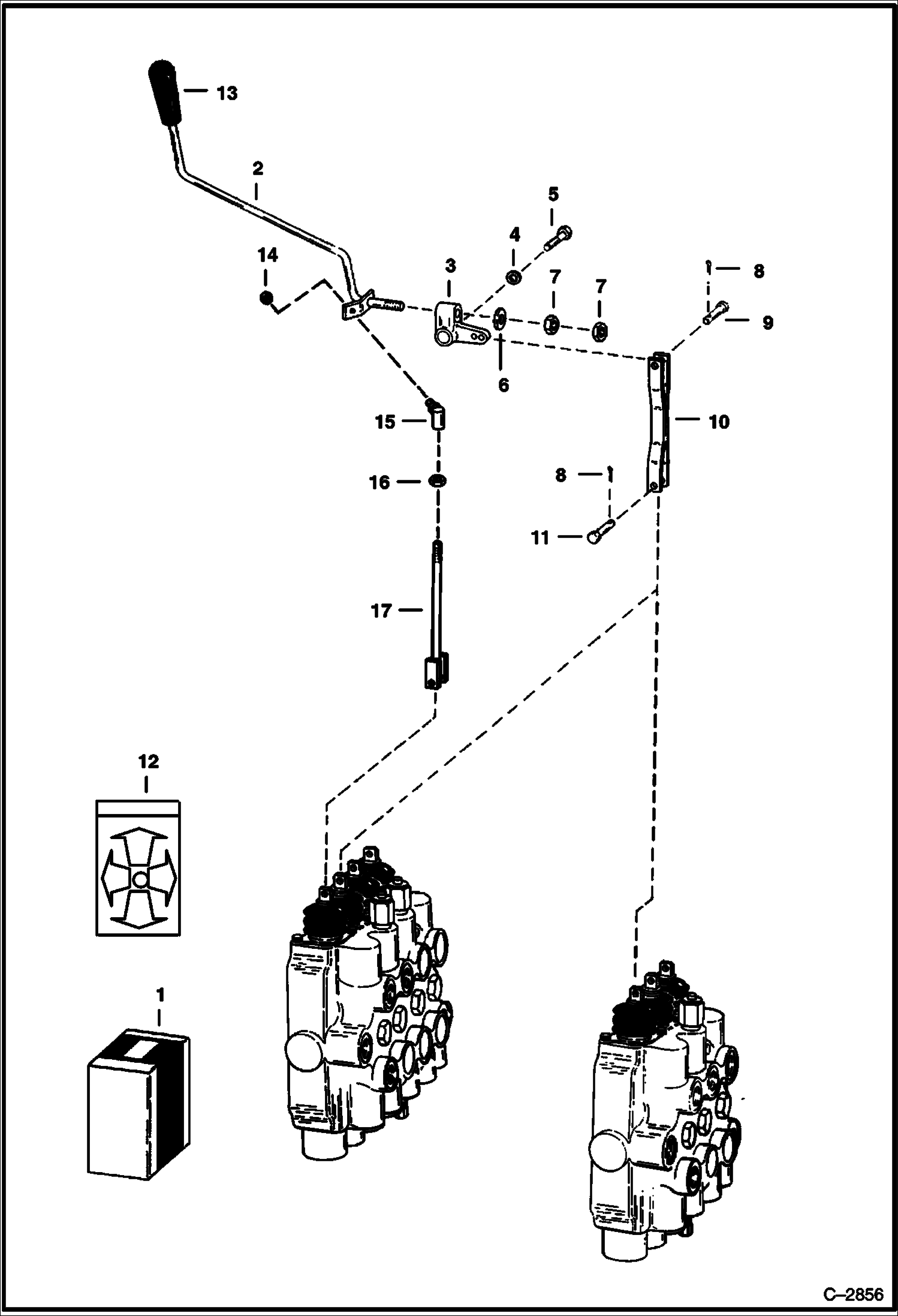 Схема запчастей Bobcat Articulated Loaders - AUXILIARY HYDRAULIC KIT ACCESSORIES & OPTIONS