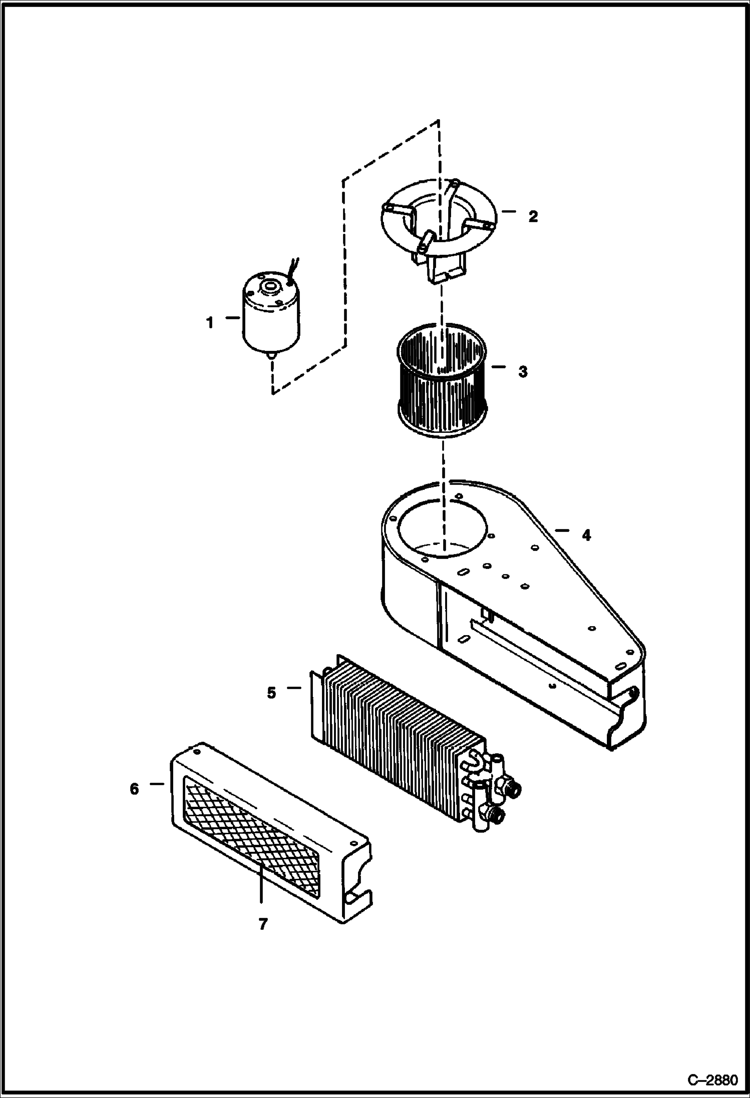 Схема запчастей Bobcat 600s - HEATER (Perrin) ACCESSORIES & OPTIONS