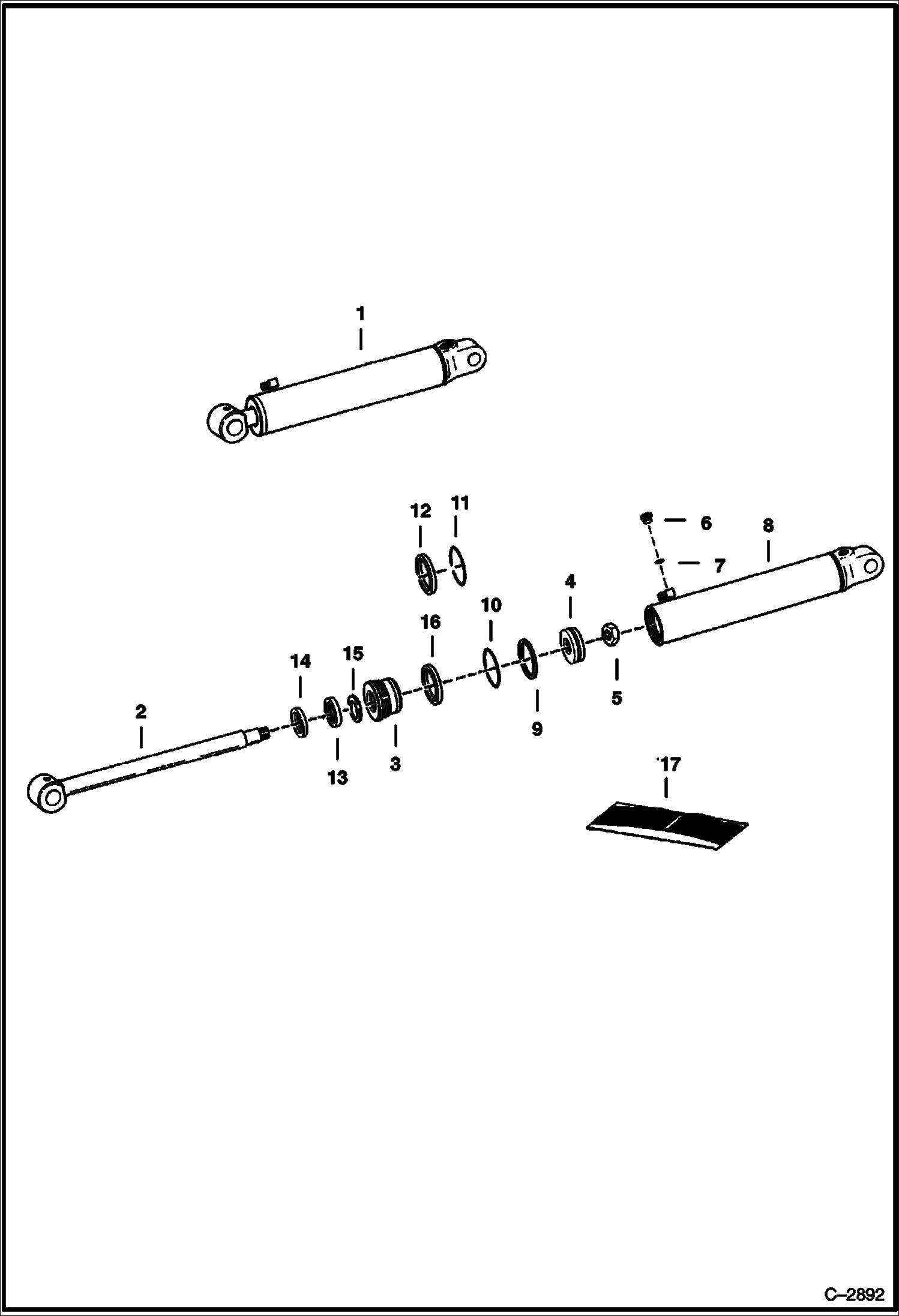 Схема запчастей Bobcat BACKHOE - BACKHOE (Bucket Cylinder) (913) 913 BACKHOE