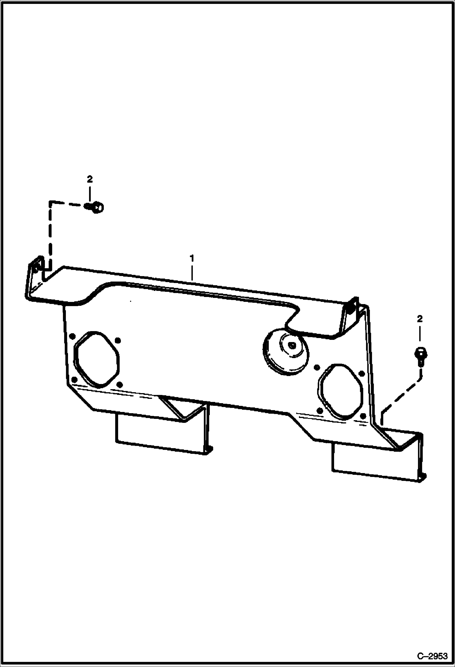 Схема запчастей Bobcat 400s - PANEL MAIN FRAME