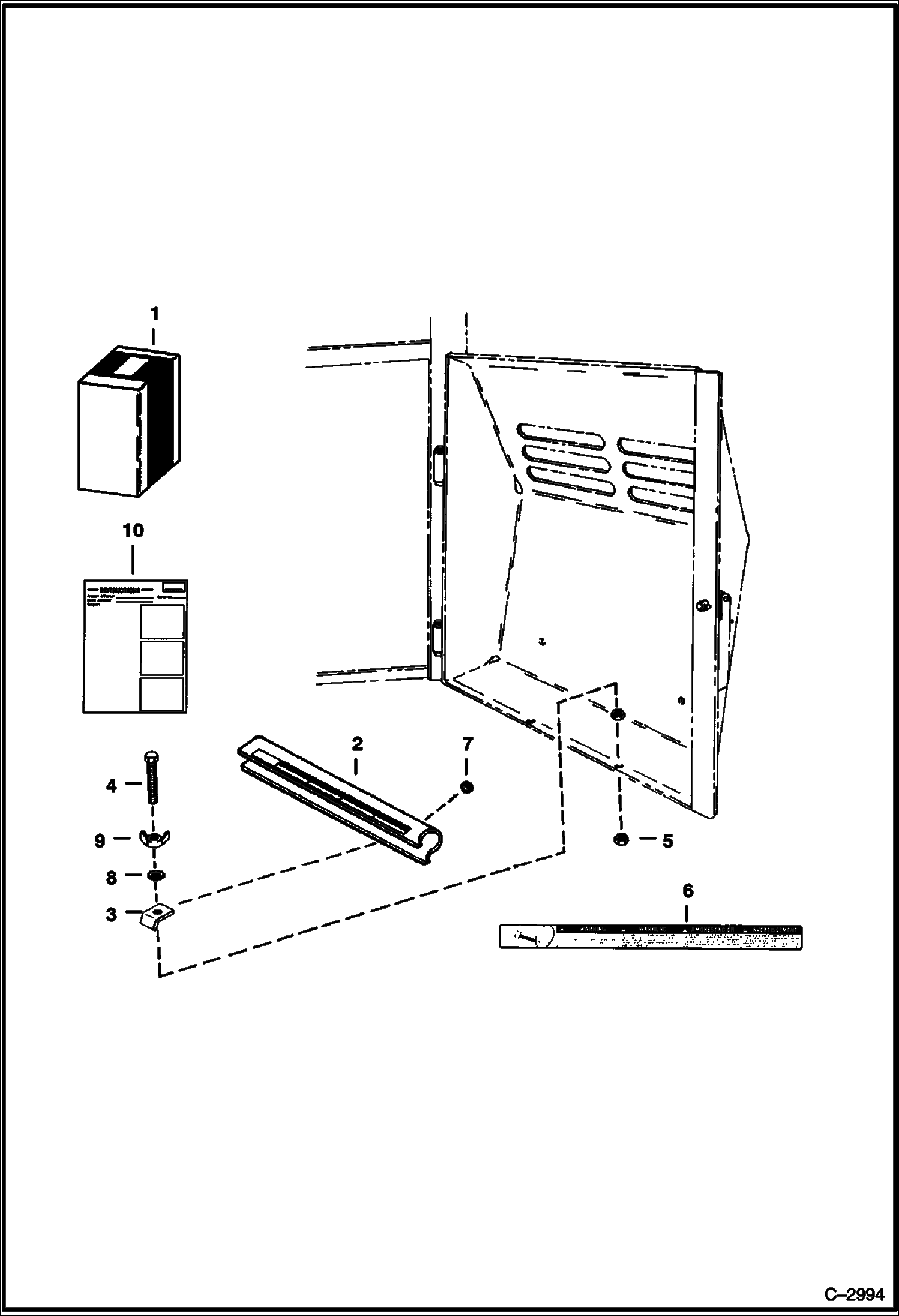 Схема запчастей Bobcat Articulated Loaders - LIFT ARM STOP KIT ACCESSORIES & OPTIONS