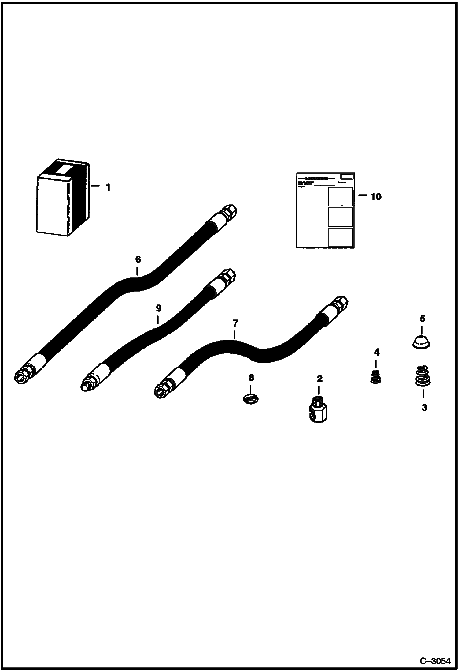 Схема запчастей Bobcat 500s - CLOSED CENTER KIT HYDROSTATIC SYSTEM