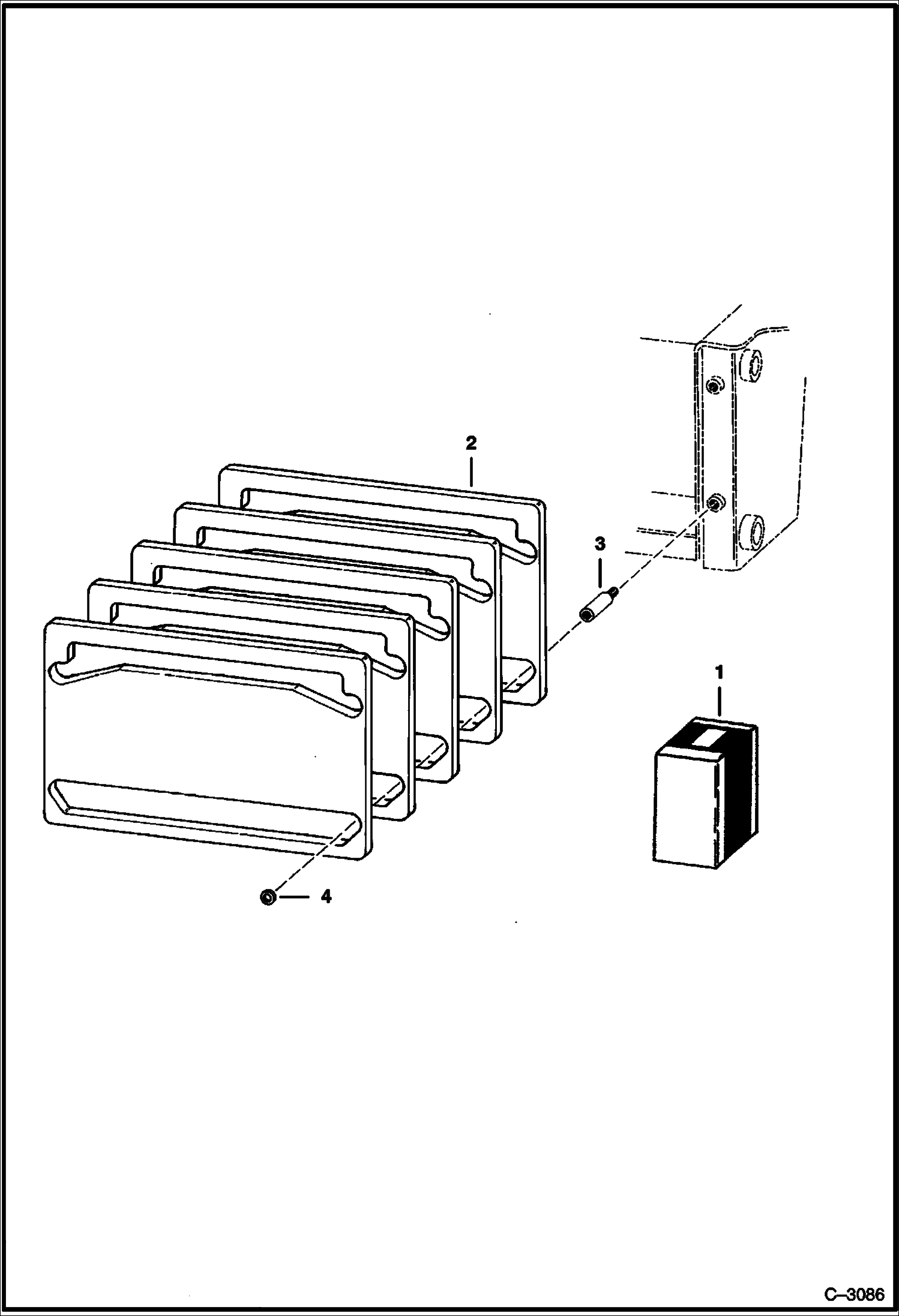 Схема запчастей Bobcat Articulated Loaders - COUNTERWEIGHT KIT ACCESSORIES & OPTIONS