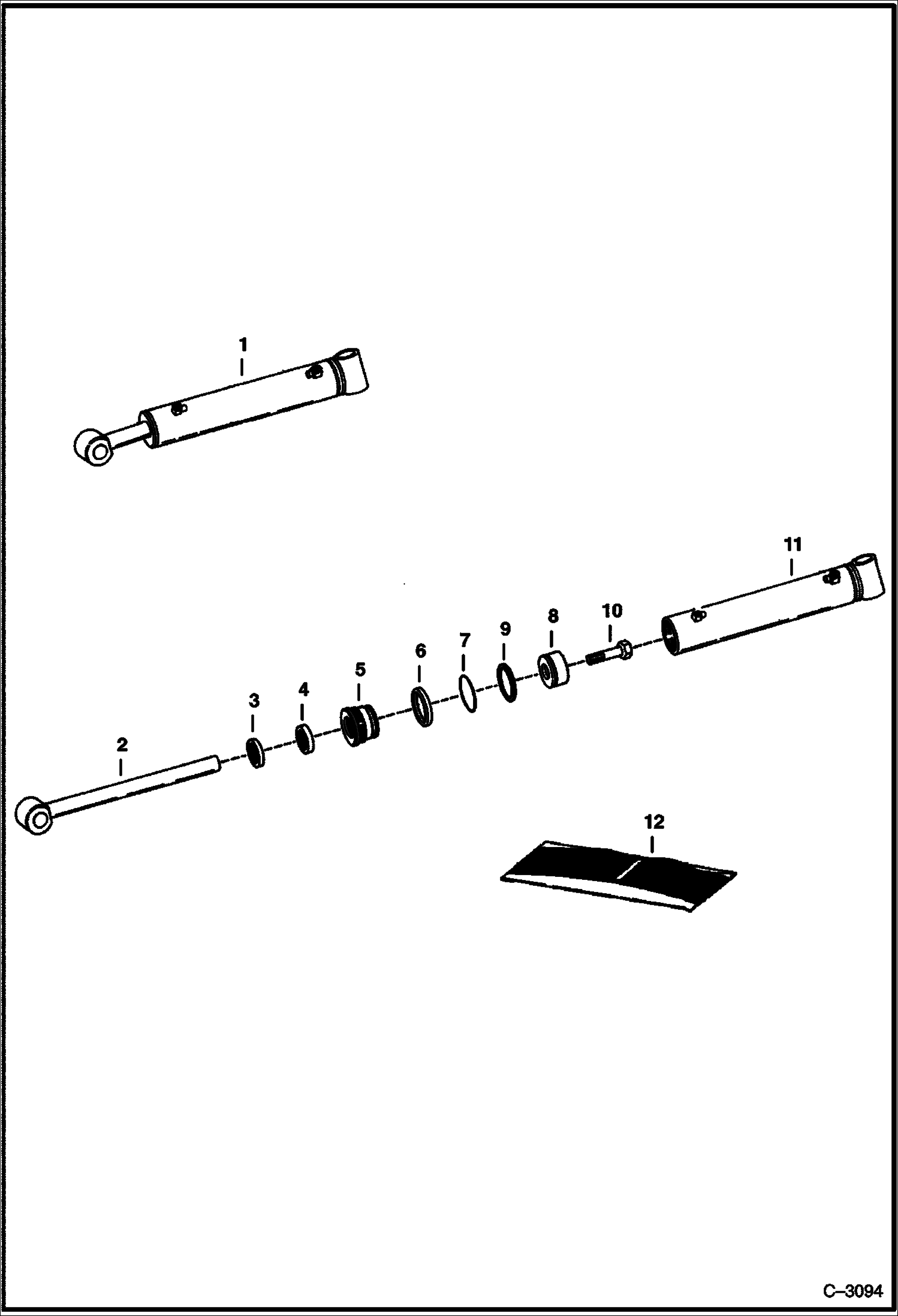 Схема запчастей Bobcat BACKHOE - CYLINDER STABILIZER 937S 937S BACKHOE