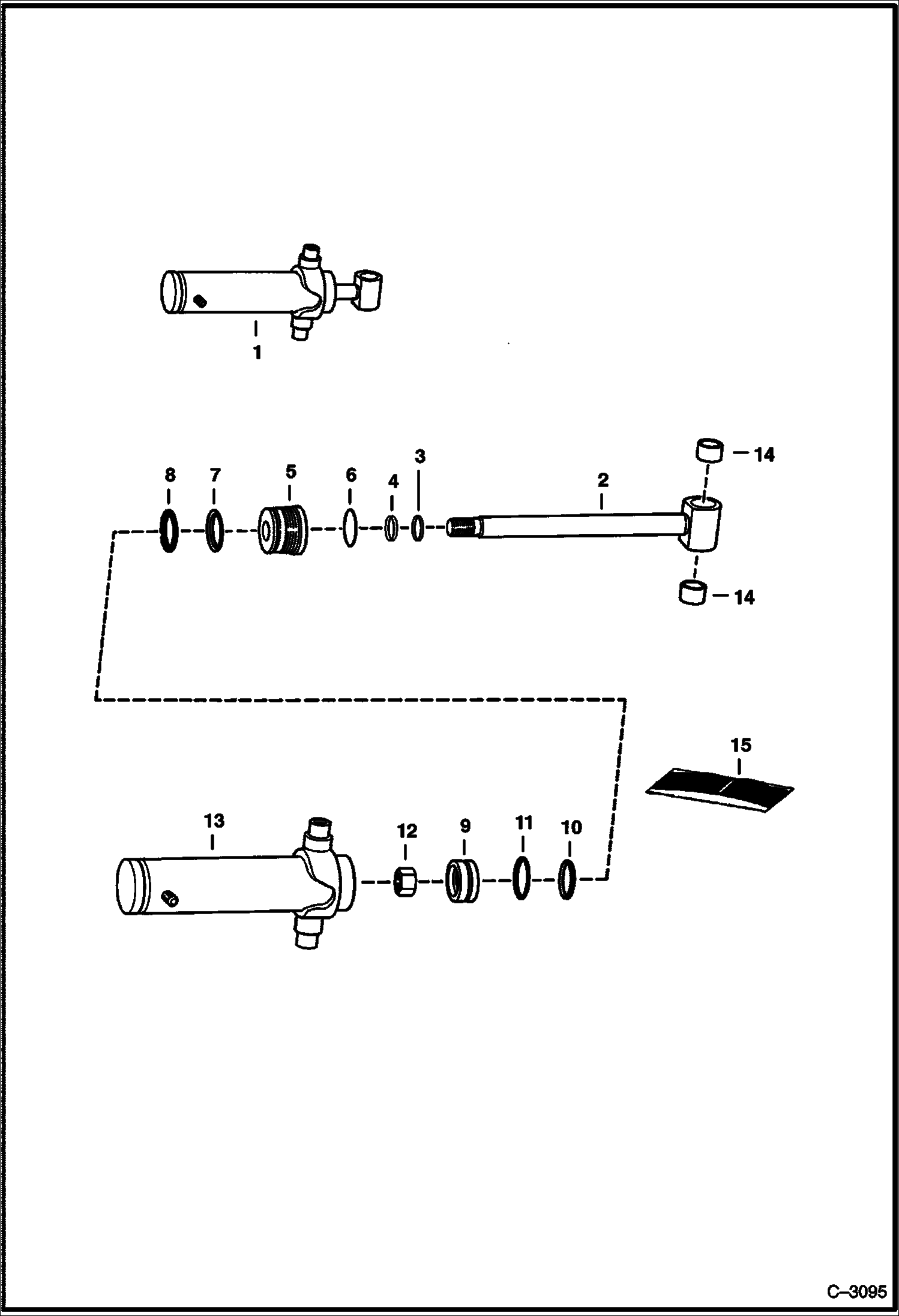 Схема запчастей Bobcat BACKHOE - CYLINDER SWING 937S 937S BACKHOE