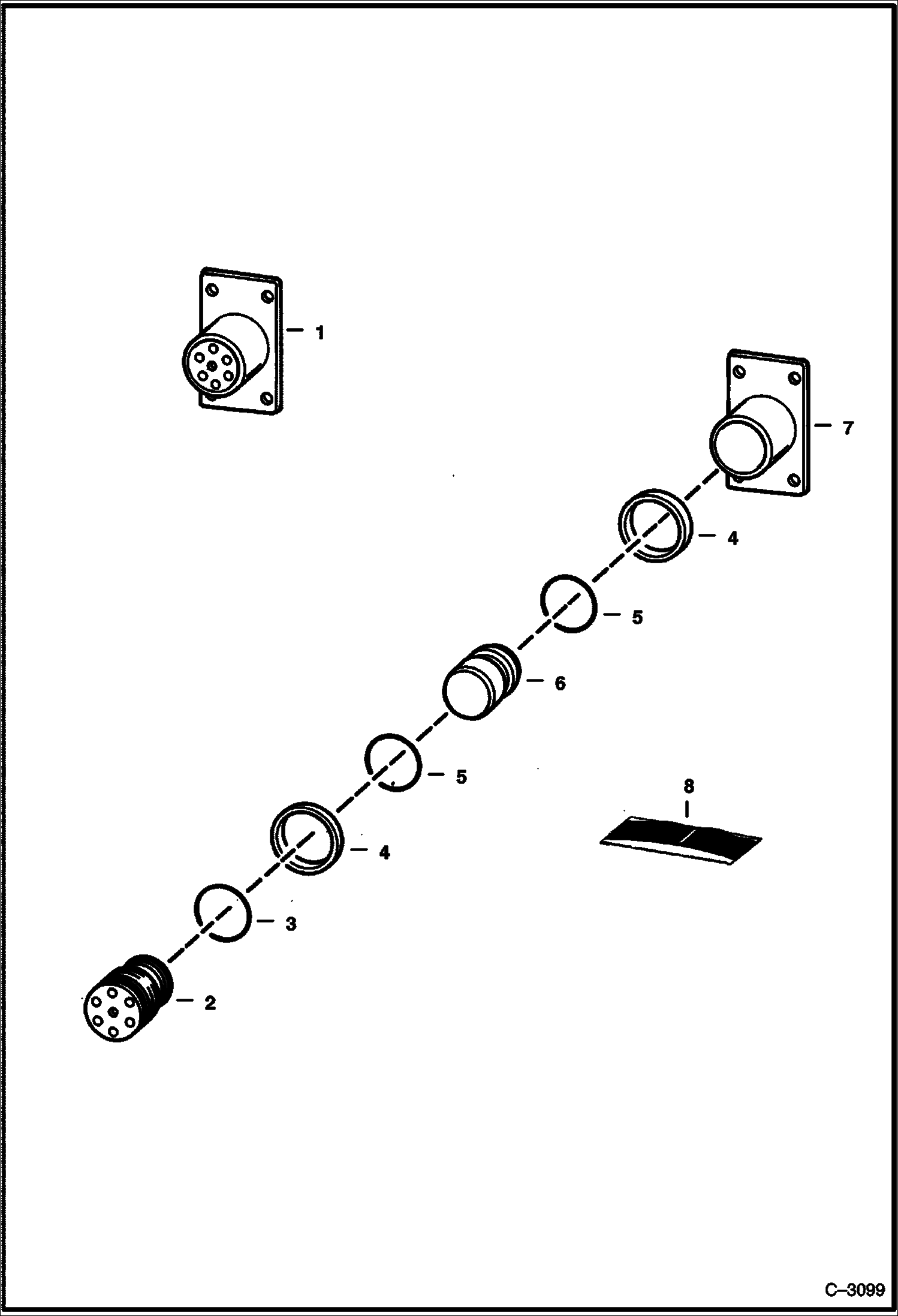 Схема запчастей Bobcat BACKHOE - CYLINDER LOCK 937S 937S BACKHOE