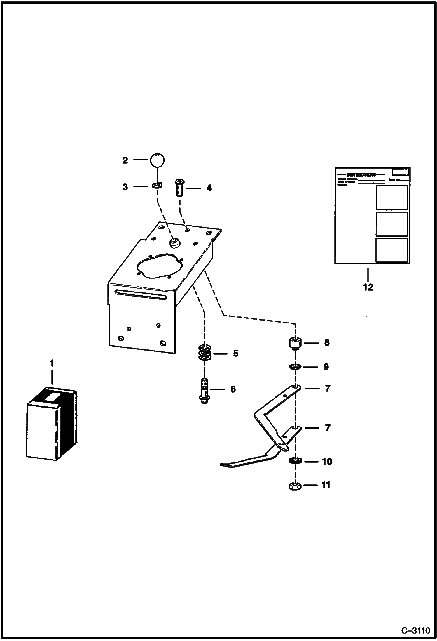 Схема запчастей Bobcat Articulated Loaders - VALVE LOCK KIT ACCESSORIES & OPTIONS