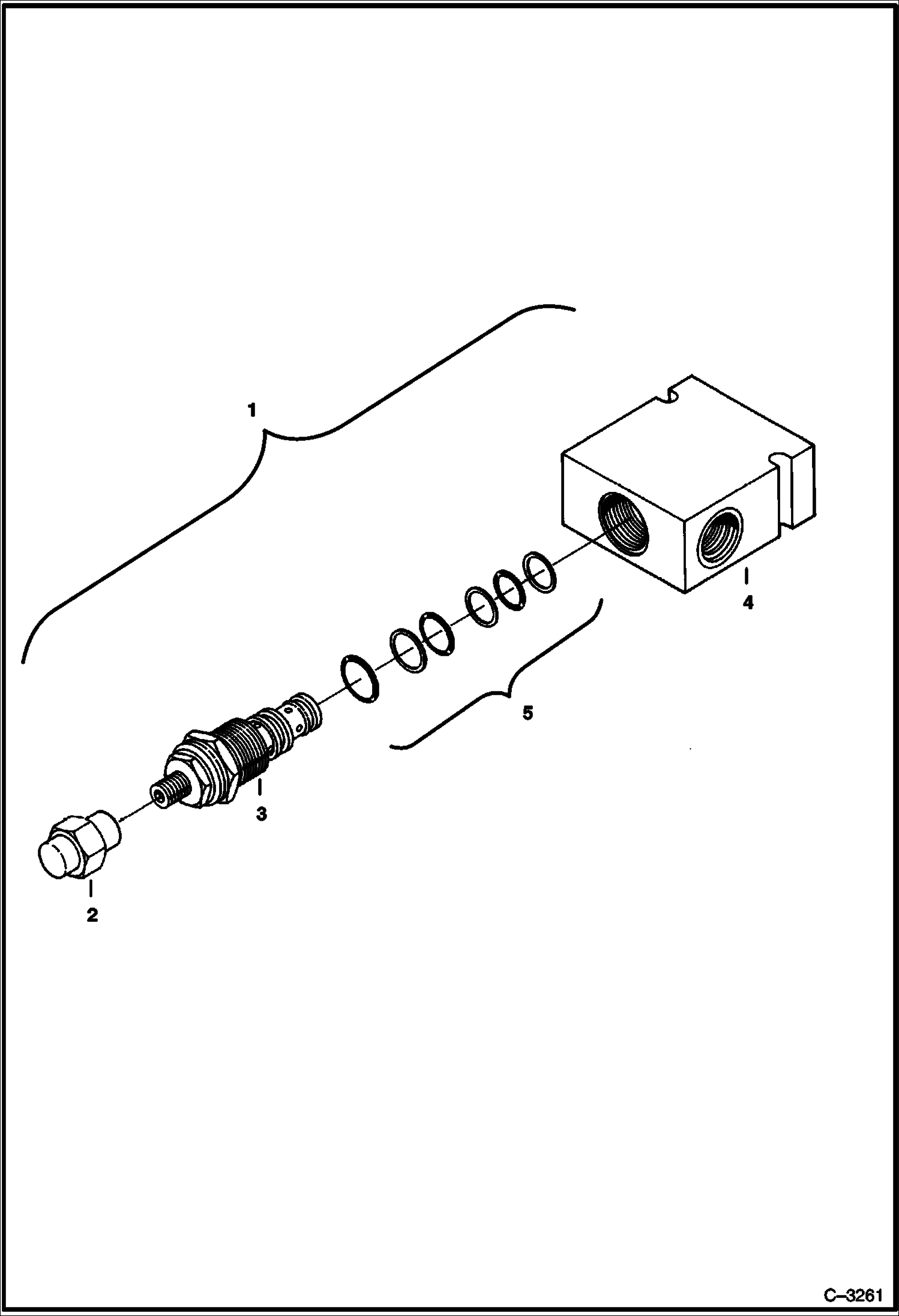 Схема запчастей Bobcat 225 - DROP VALVE For Excavators Sold in Scandinavian Countries ACCESSORIES & OPTIONS