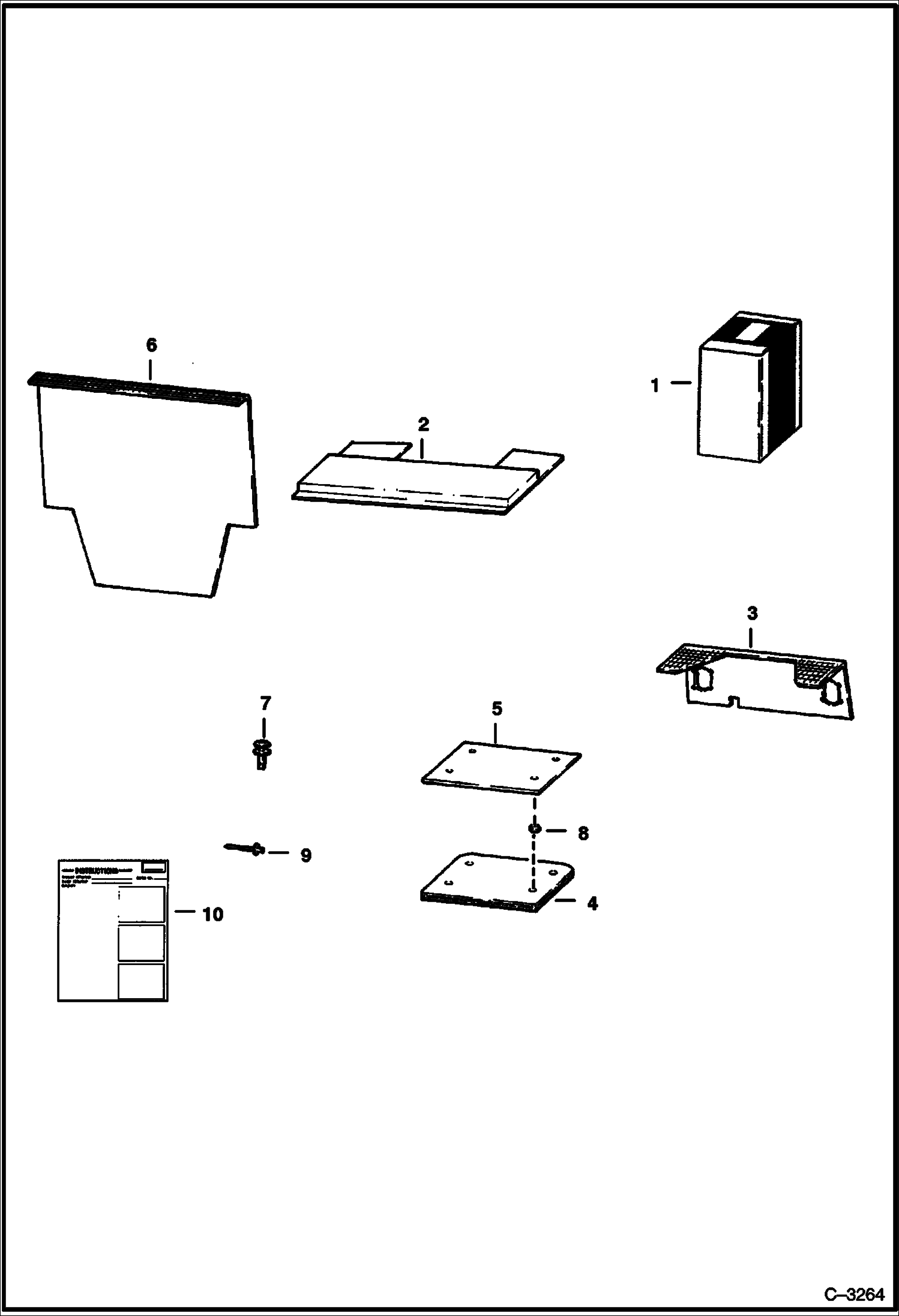 Схема запчастей Bobcat 700s - UPHOLSTERY KIT ACCESSORIES & OPTIONS