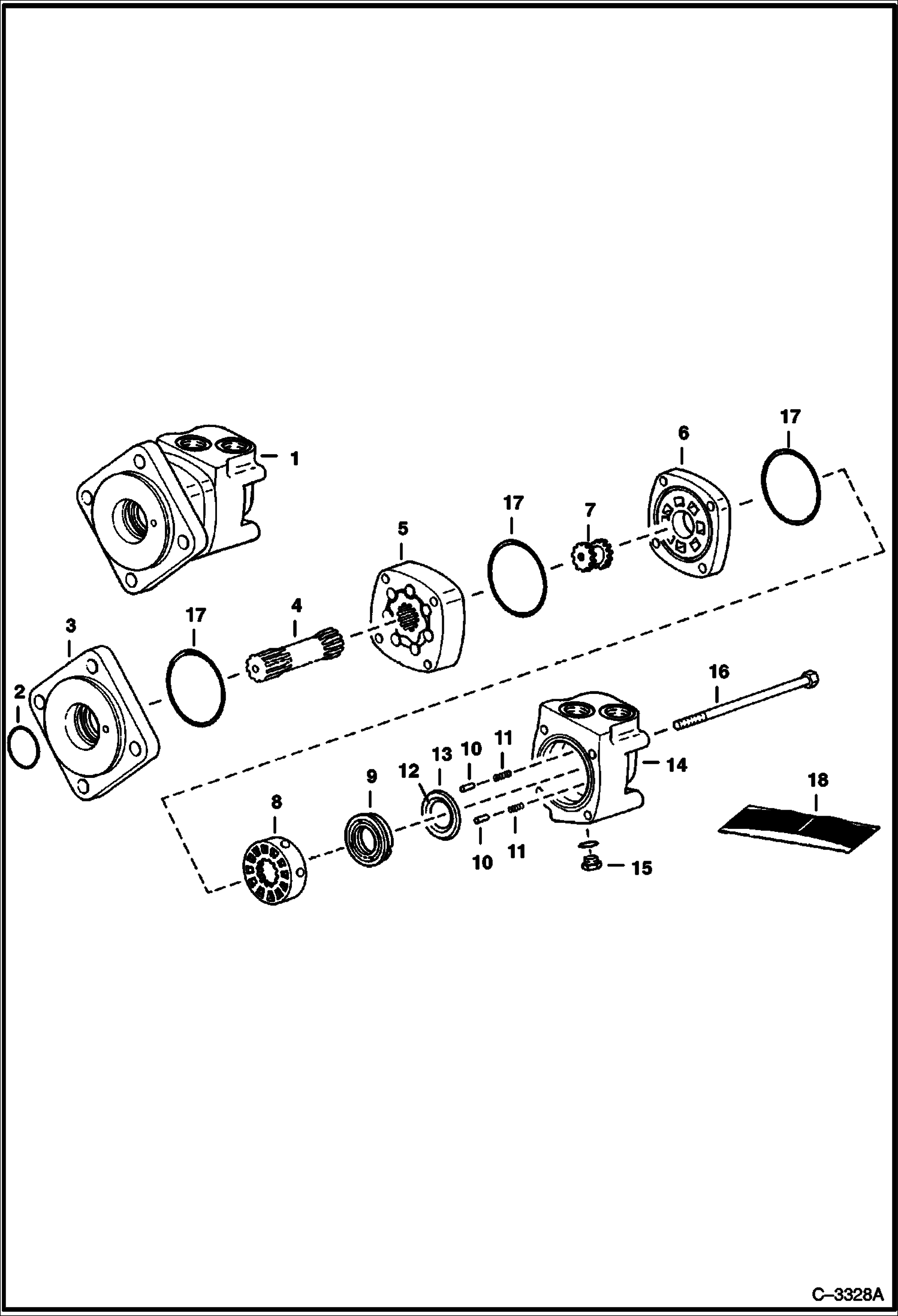 Схема запчастей Bobcat TRENCHERS - TRENCHER (Hydraulic Motor) (LT203) Loader