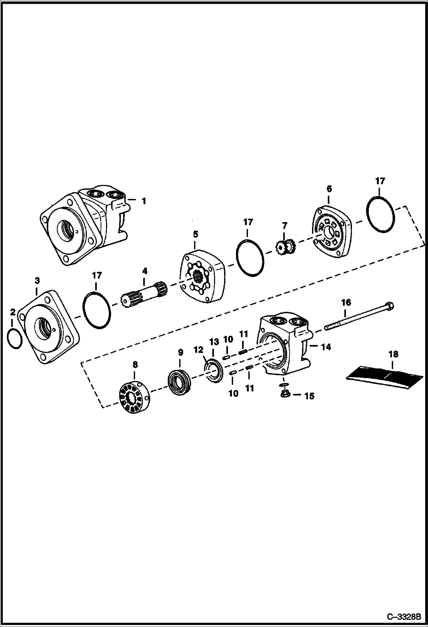 Схема запчастей Bobcat TRENCHERS - TRENCHER (Hydraulic Motor) (LT204) Loader