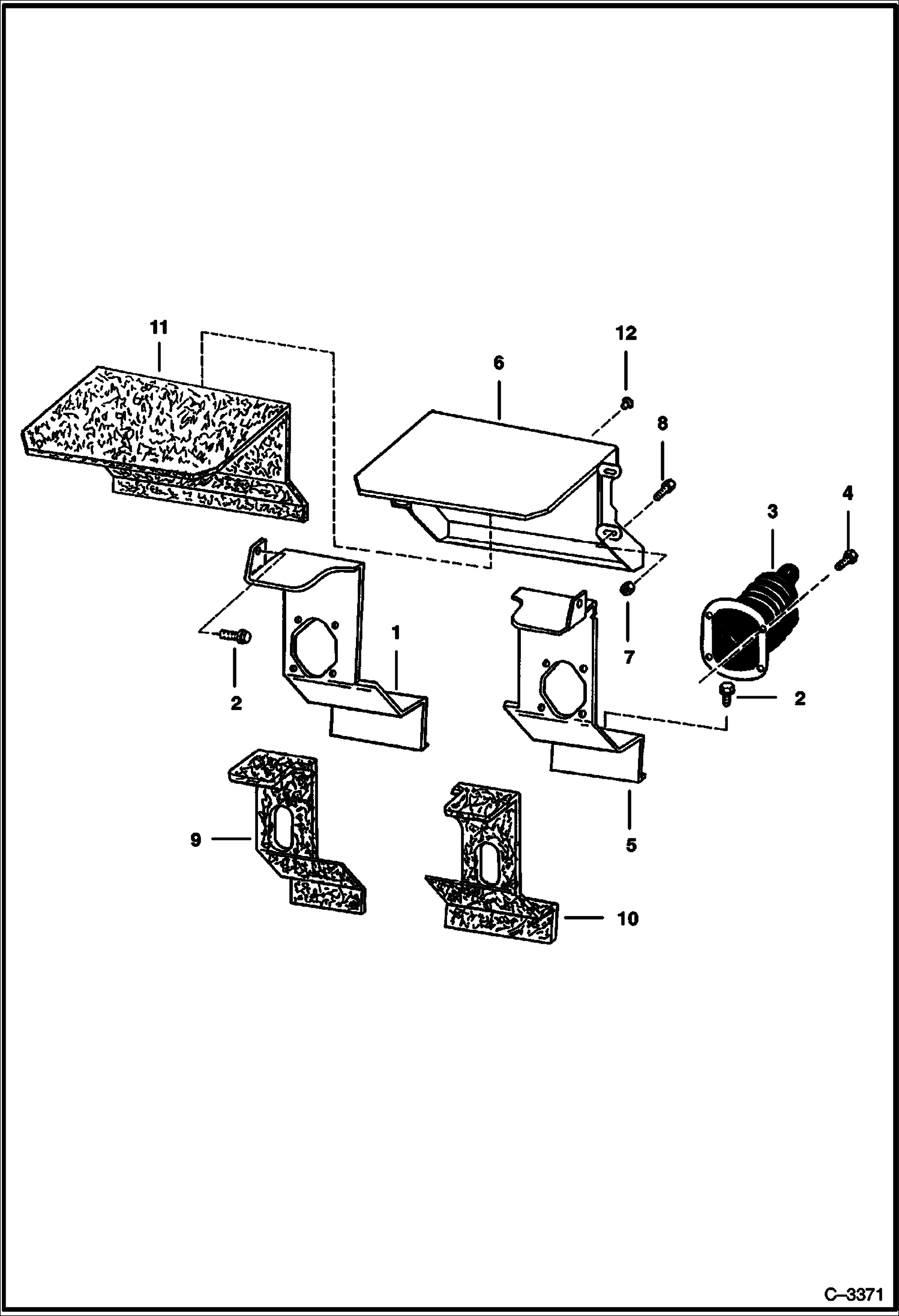 Схема запчастей Bobcat 400s - PANELS MAIN FRAME