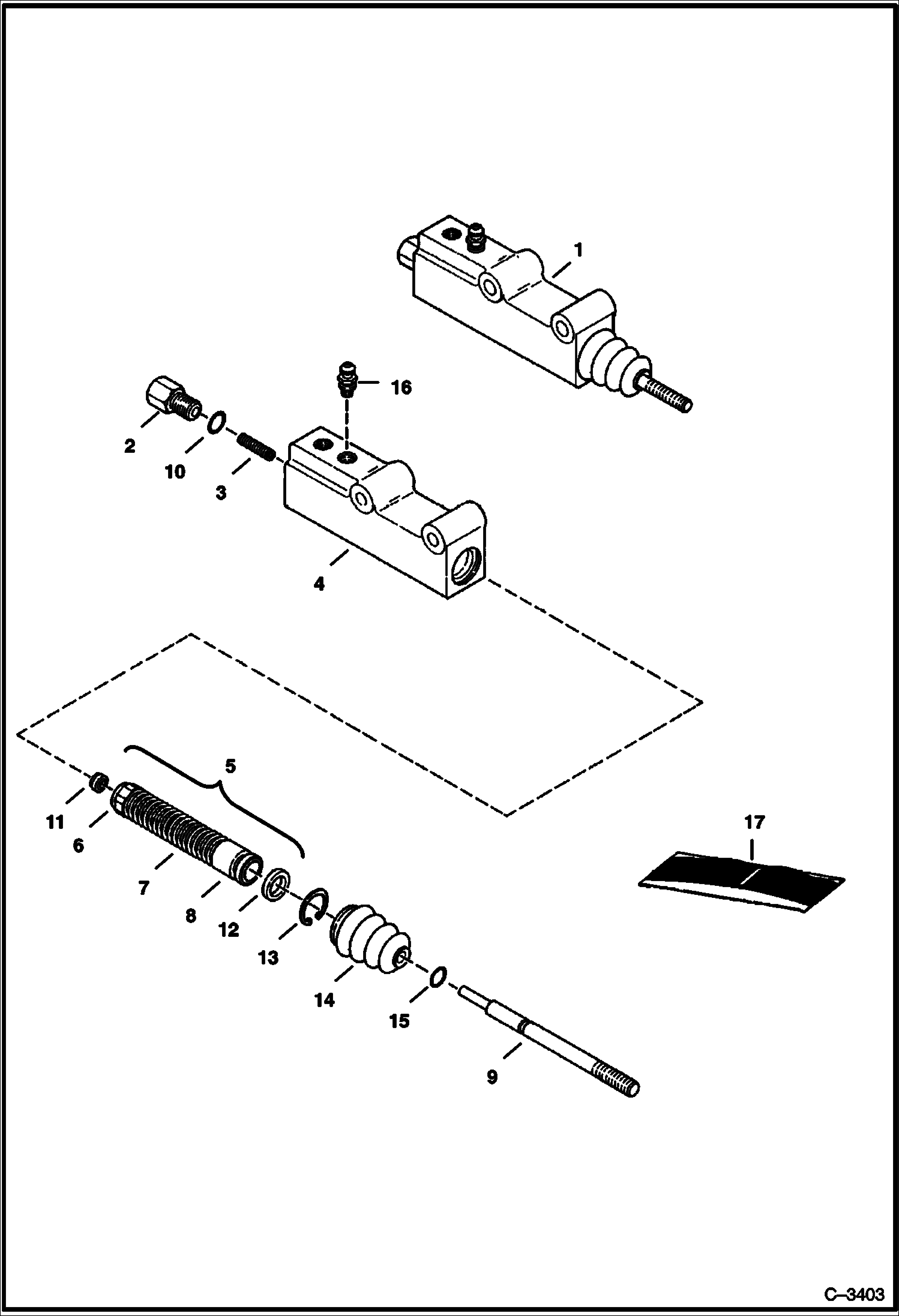 Схема запчастей Bobcat 400s - EUROPEAN ACCESSORIES (Master Cylinder - Caliper Brakes) ACCESSORIES & OPTIONS