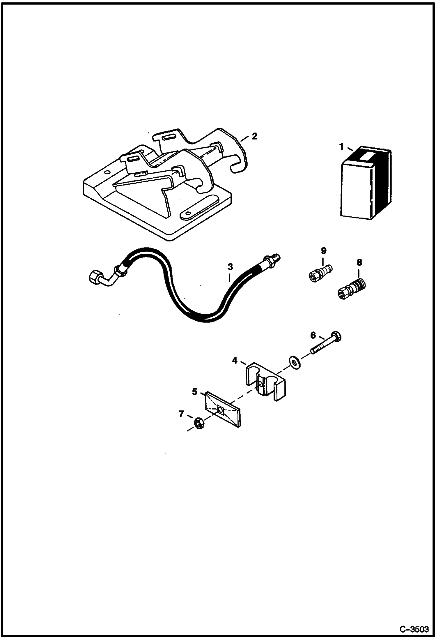 Схема запчастей Bobcat BREAKERS - BREAKER (X-Change Conv. Kit)(Converts Bob-Tach Mounted Breaker to X-Change Mounted) (6560) (Use on 337, 341) Экскаваторы