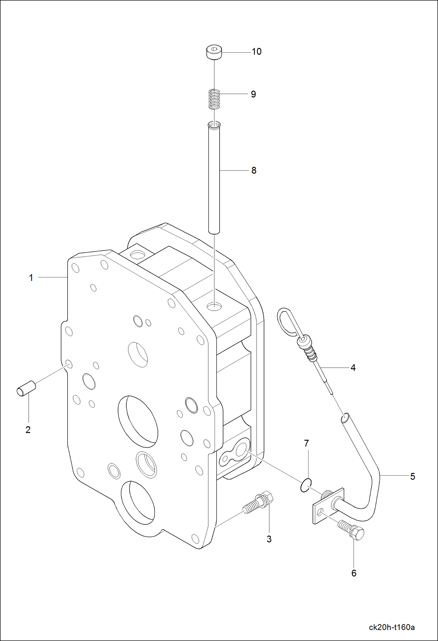 Схема запчастей Bobcat CT120 - MIDDLE CASE GROUP DRIVE TRAIN