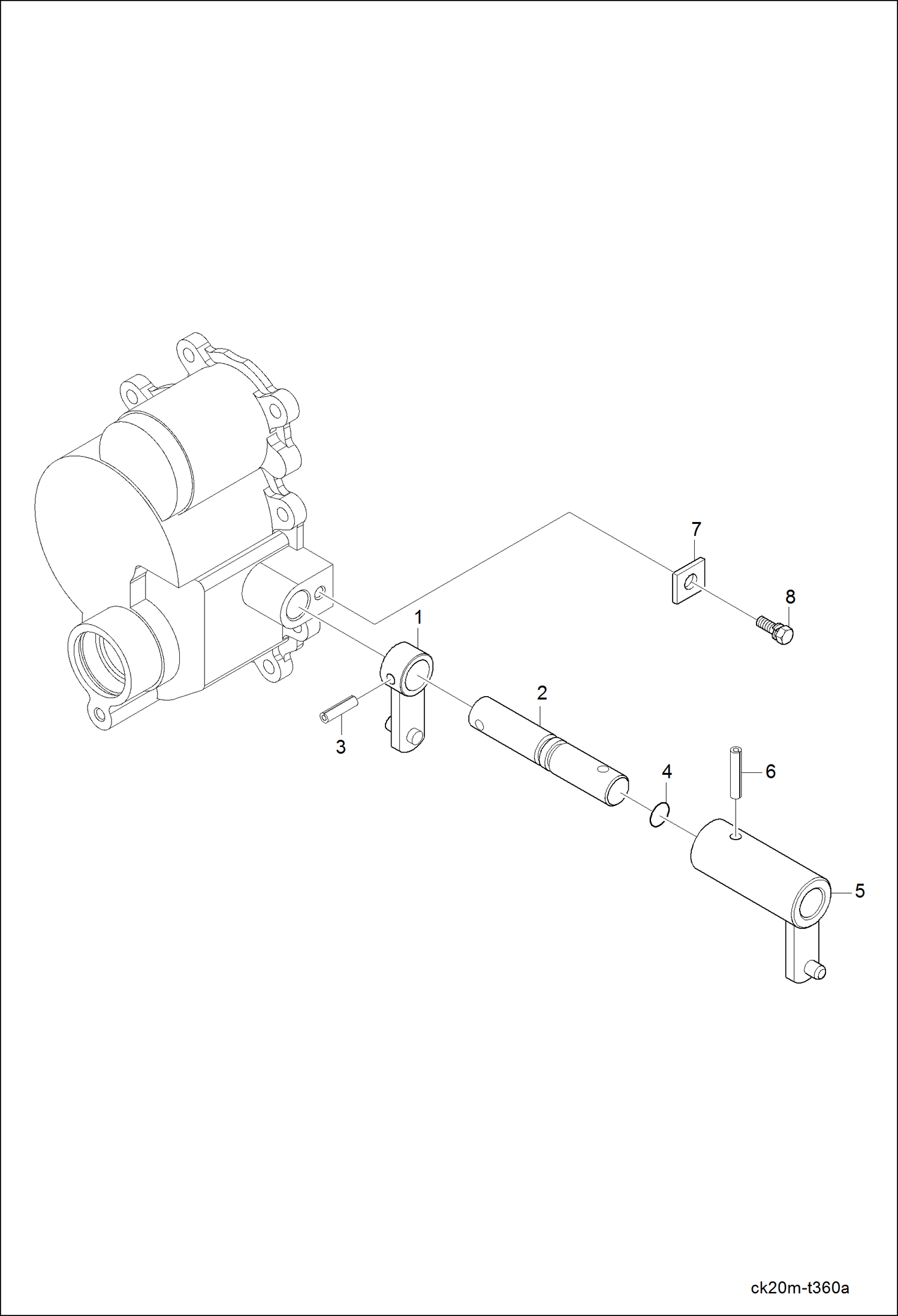 Схема запчастей Bobcat CT120 - FRONT DRIVE FORK GROUP DRIVE TRAIN