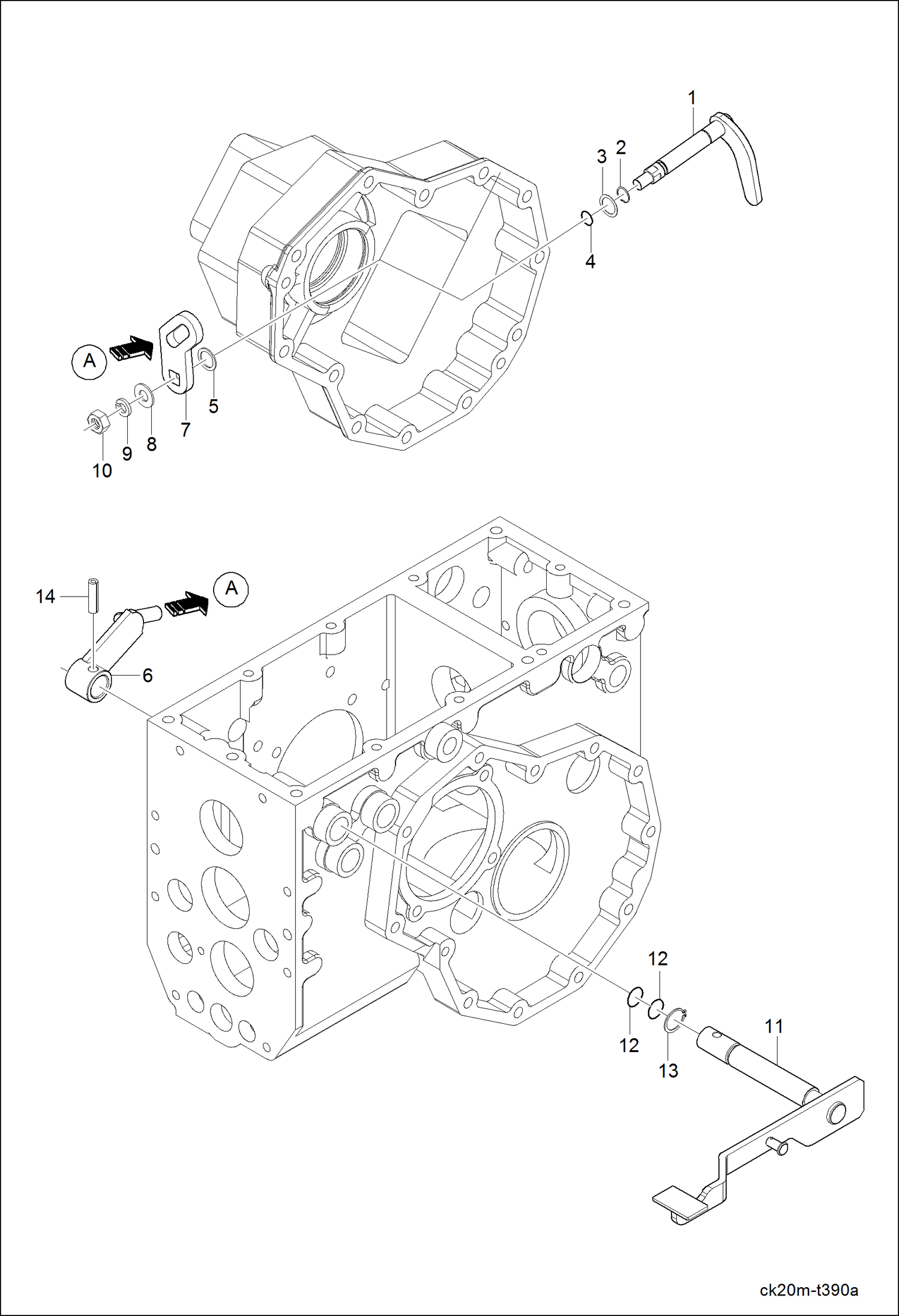 Схема запчастей Bobcat CT120 - DIFF LOCK FORK GROUP DRIVE TRAIN