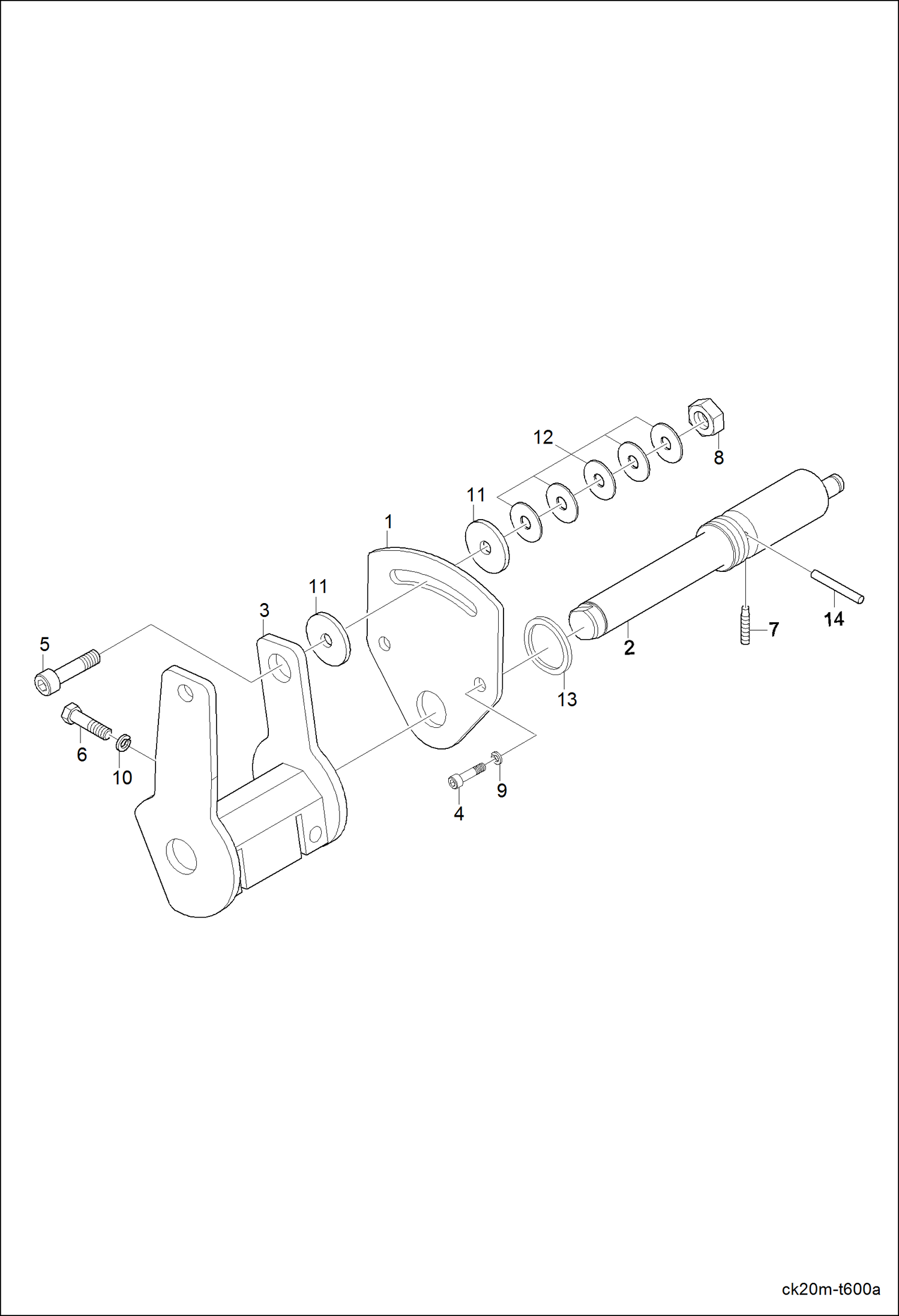 Схема запчастей Bobcat CT120 - HYD CONTROL VALVE GROUP 2 HYDRAULIC SYSTEM