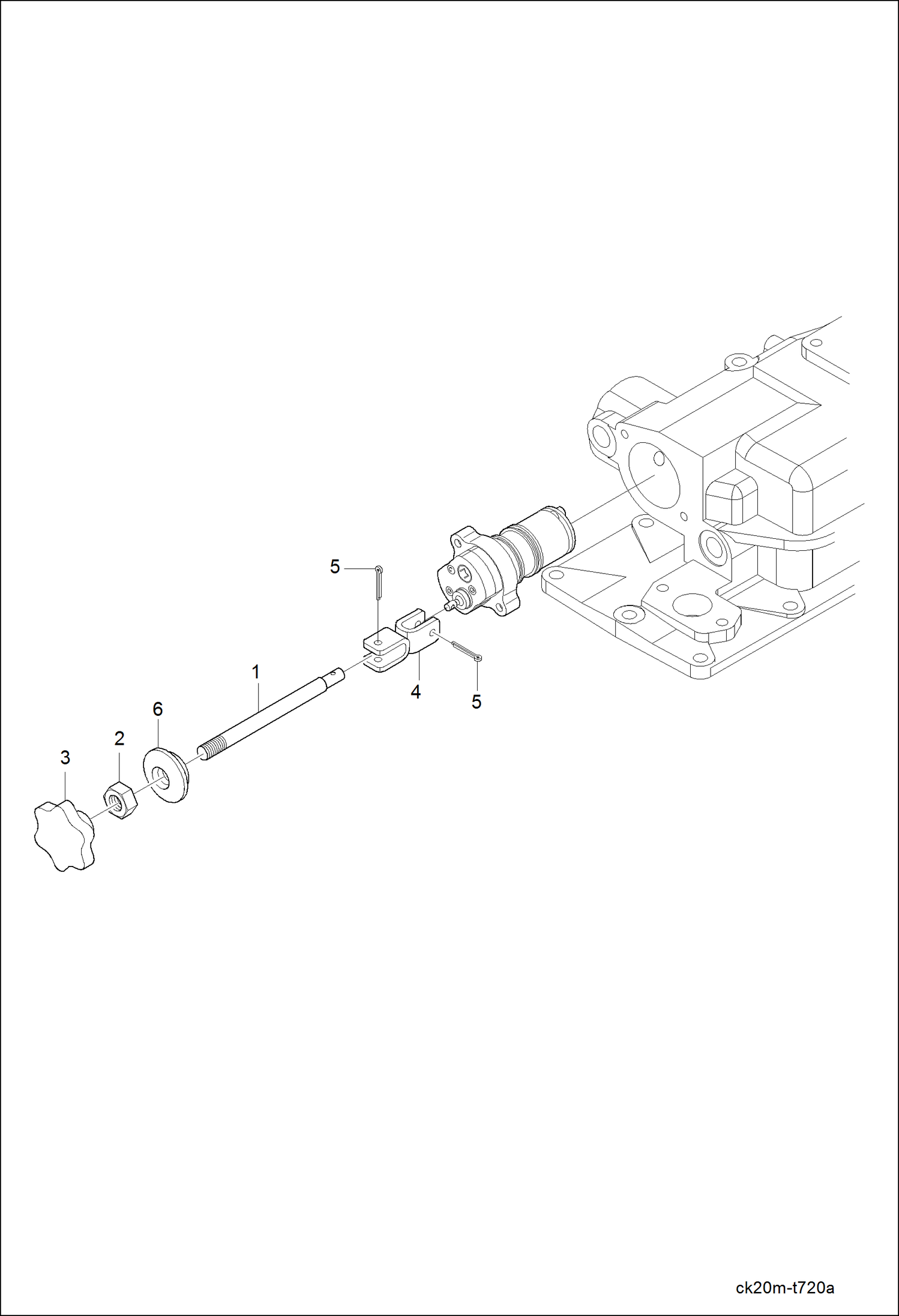 Схема запчастей Bobcat CT120 - DOWN SPEED CONTROL GROUP HYDRAULIC SYSTEM