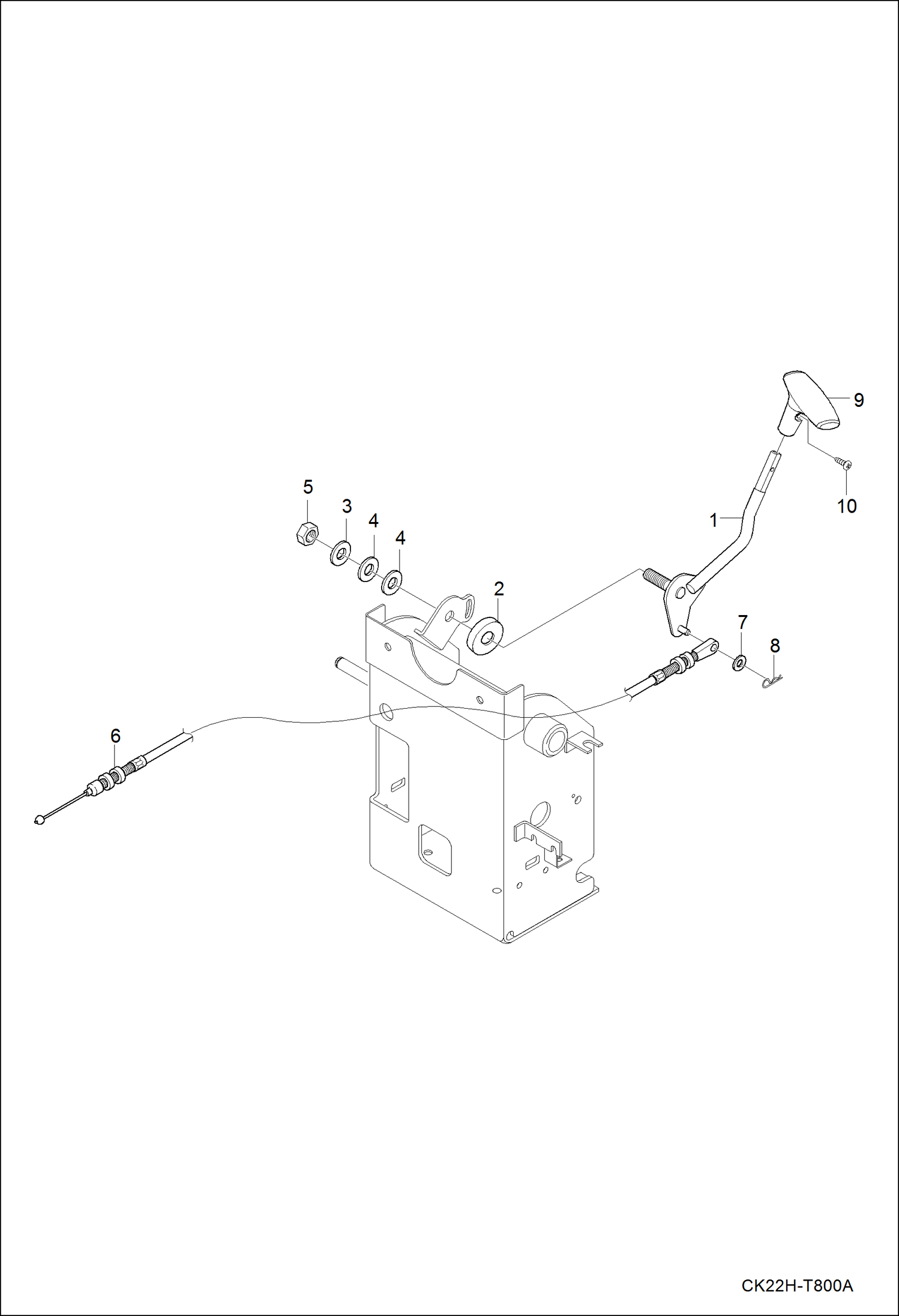 Схема запчастей Bobcat CT122 - THROTTLE GROUP POWER UNIT