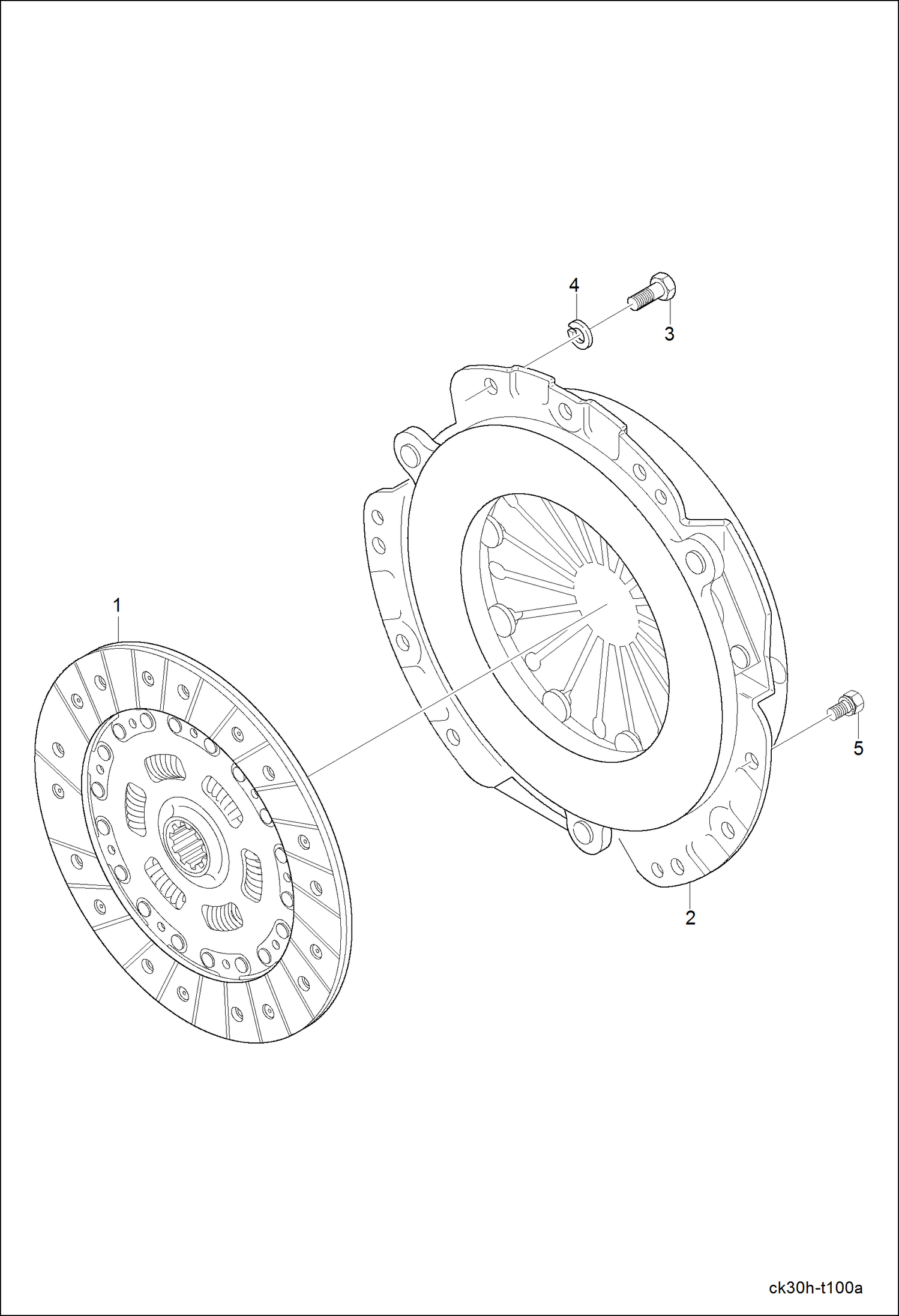 Схема запчастей Bobcat CT225 - CLUTCH GROUP POWER UNIT