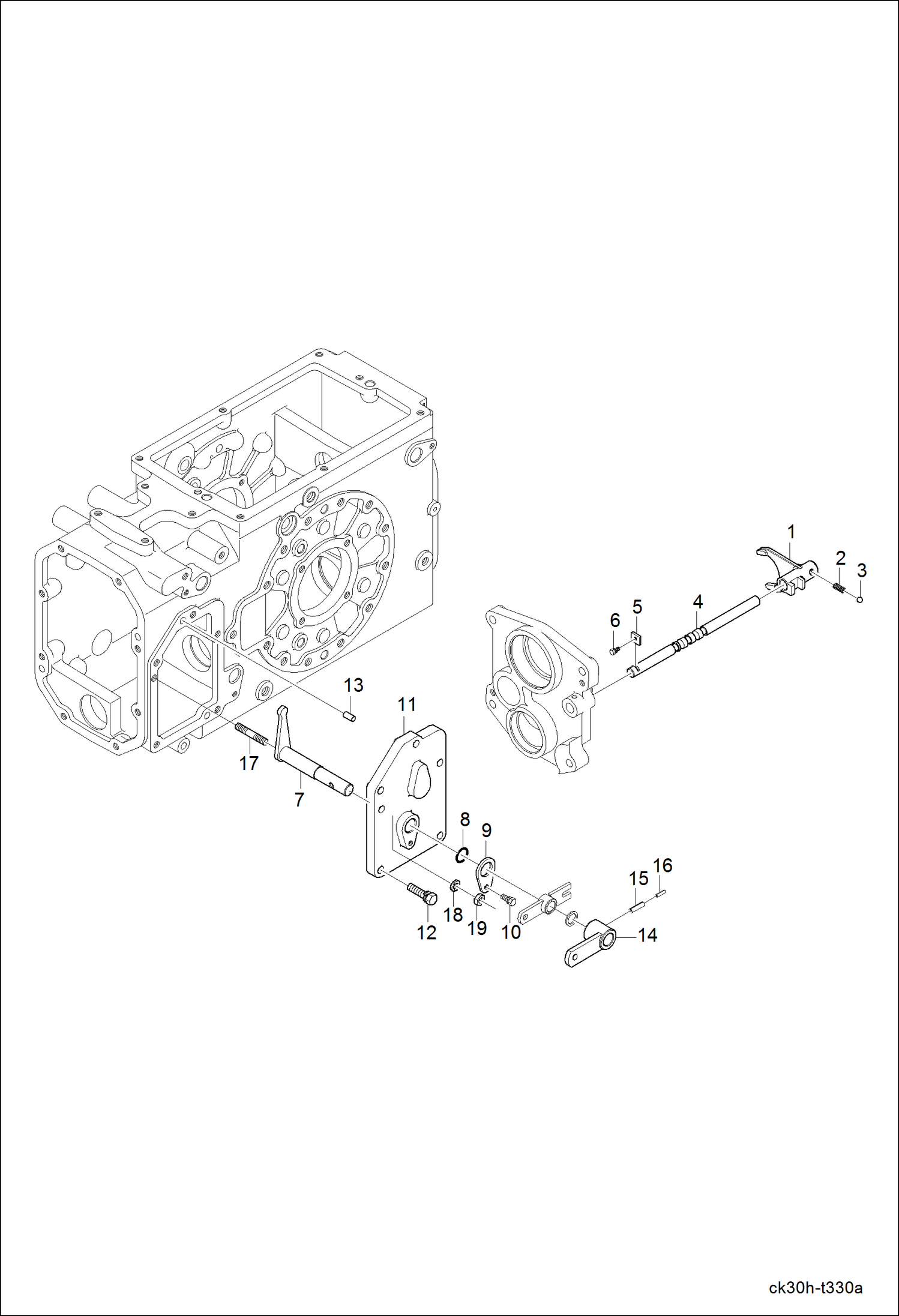 Схема запчастей Bobcat CT225 - RANGE FORK GROUP DRIVE TRAIN