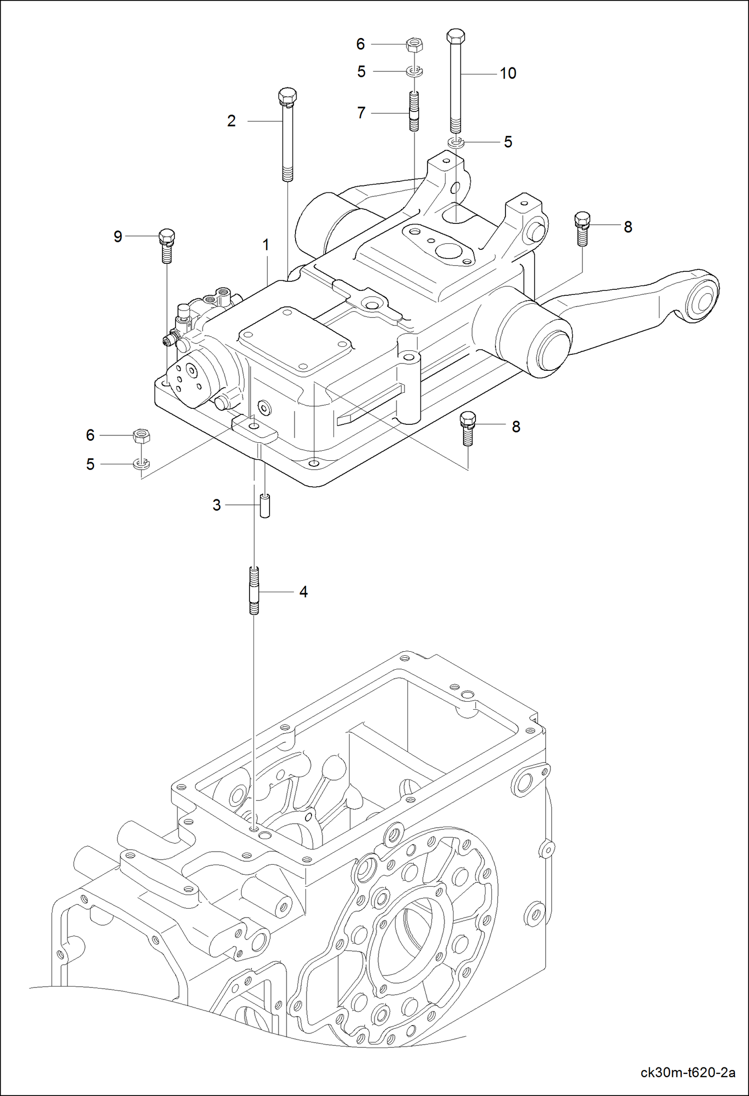 Схема запчастей Bobcat CT225 - HYDRAULIC CYLINDER GROUP HYDRAULIC SYSTEM