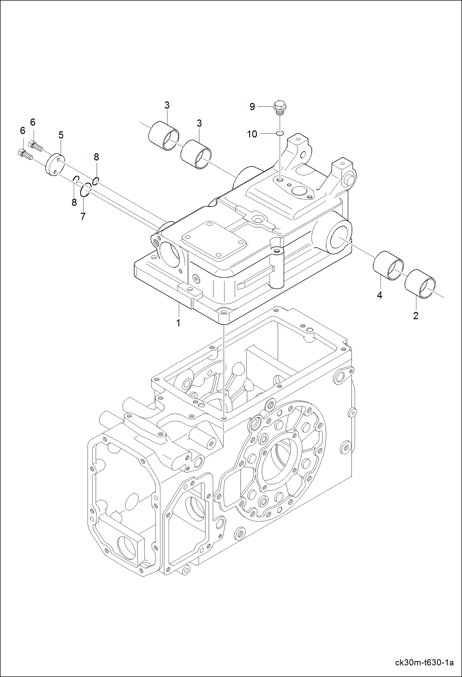 Схема запчастей Bobcat CT225 - HYDRAULIC CYLINDER BODY GROUP HYDRAULIC SYSTEM