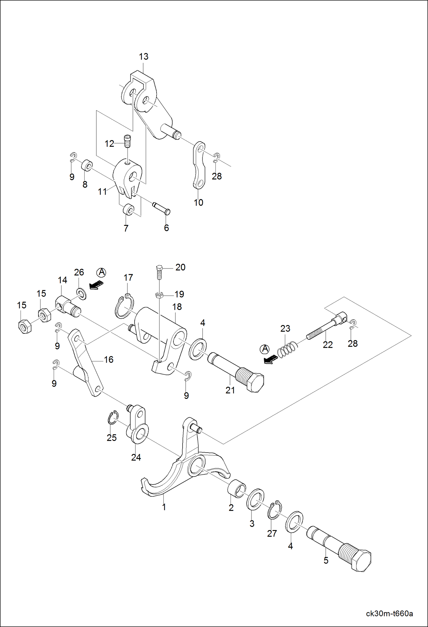 Схема запчастей Bobcat CT225 - HYD. CONTROL SYSTEM GROUP 2 HYDRAULIC SYSTEM