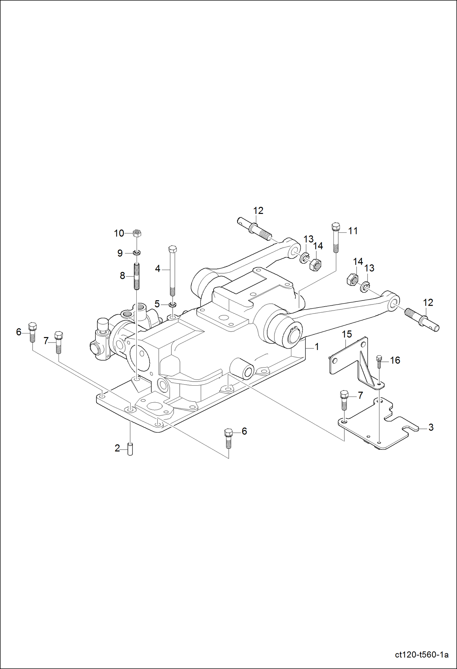 Схема запчастей Bobcat CT120 - ASSY, HYD CYLINDER GROUP (W/Auxiliary Valve) HYDRAULIC SYSTEM