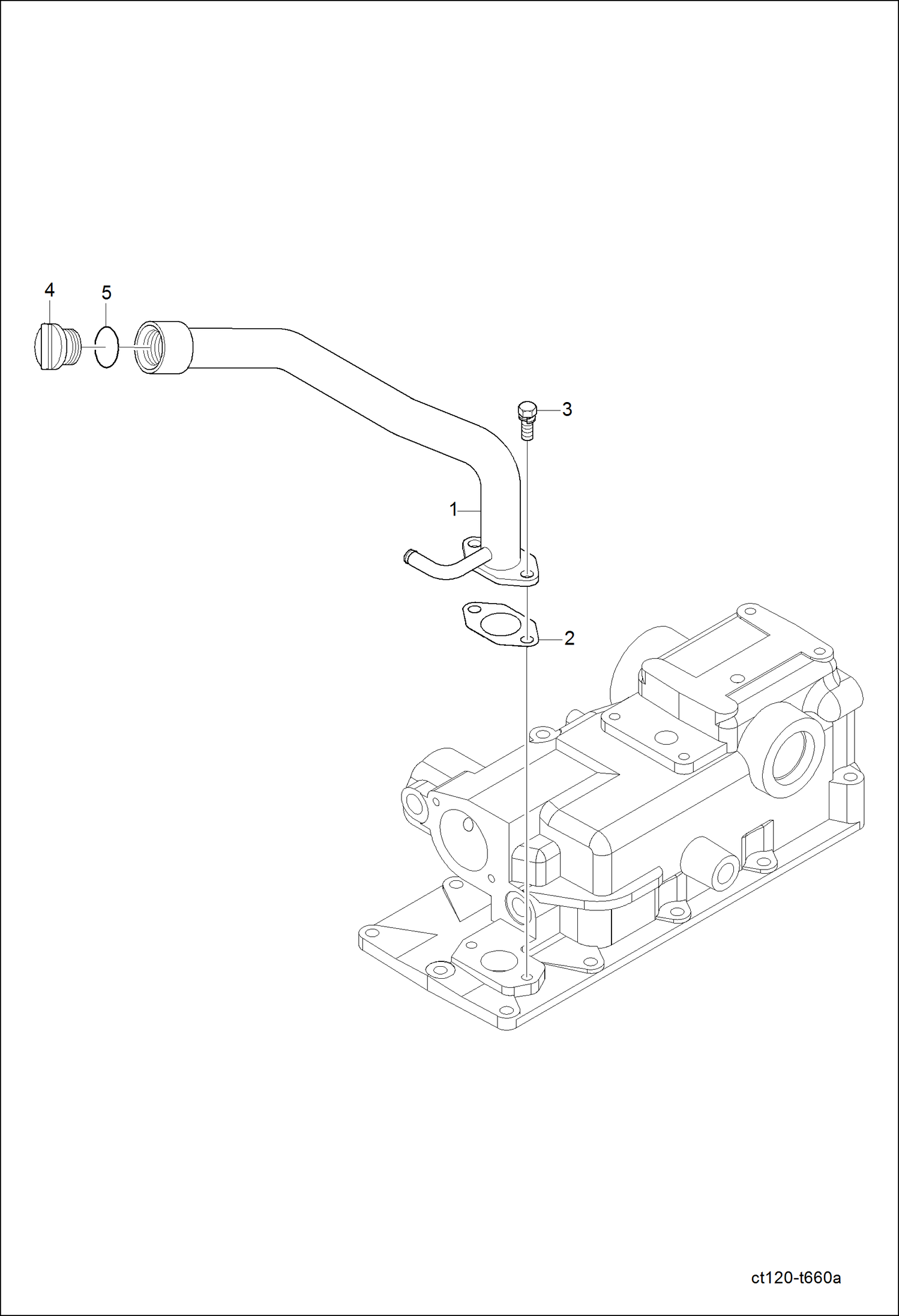 Схема запчастей Bobcat CT120 - OIL PIPE GROUP HYDRAULIC SYSTEM