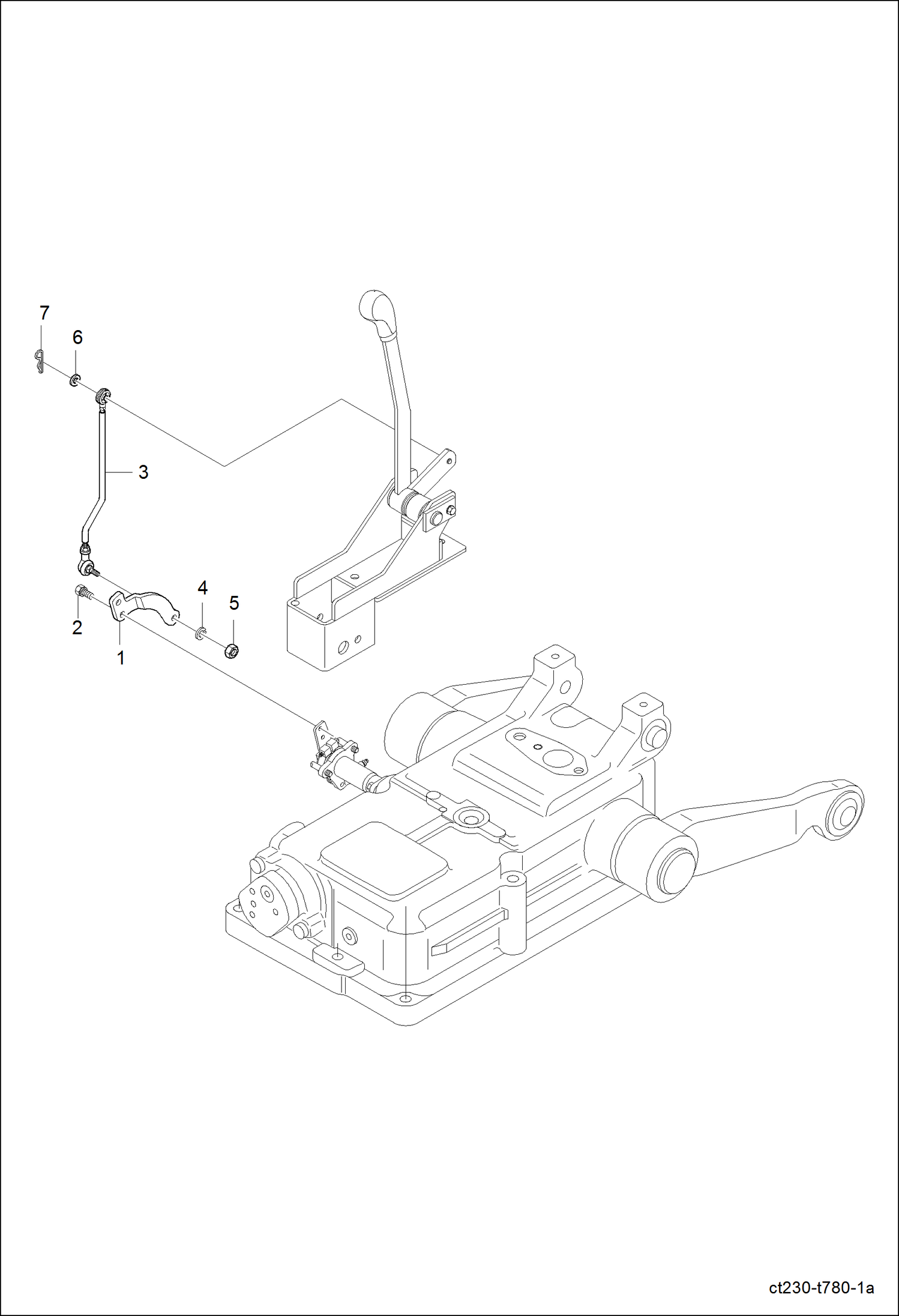 Схема запчастей Bobcat CT225 - POSITION DRAFT LINK GROUP HYDRAULIC SYSTEM