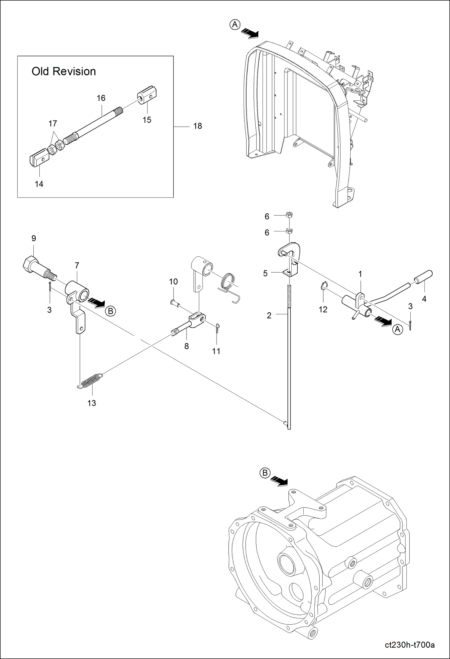 Схема запчастей Bobcat CT225 - HST CONTROL 3 GROUP DRIVE TRAIN