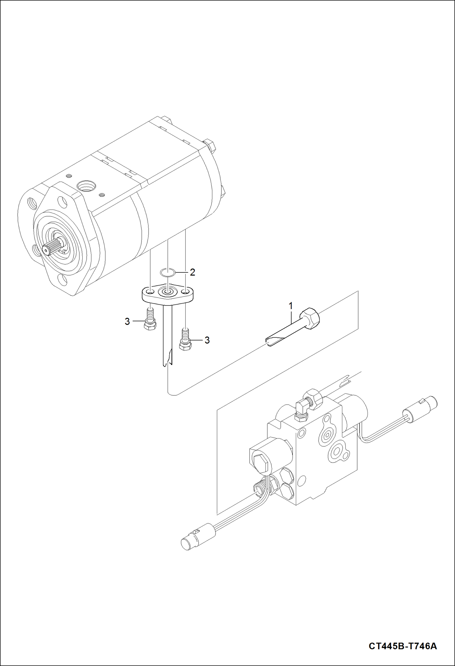 Схема запчастей Bobcat CT440 - PTO HYDRAULIC TUBE GROUP HYDRAULIC SYSTEM