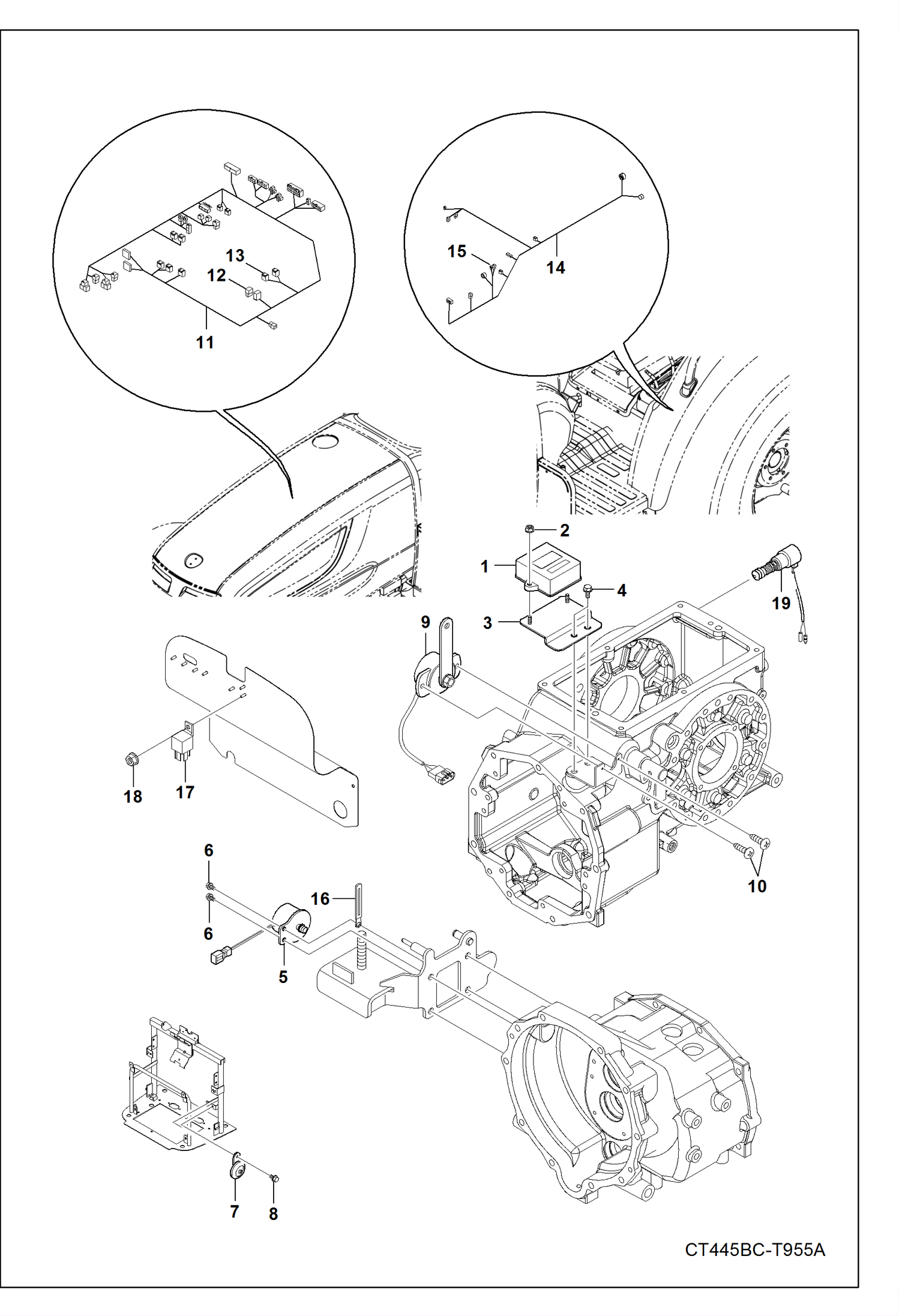 Схема запчастей Bobcat CT335 - ELECTRICAL SYSTEM GROUP 3 ELECTRICAL SYSTEM