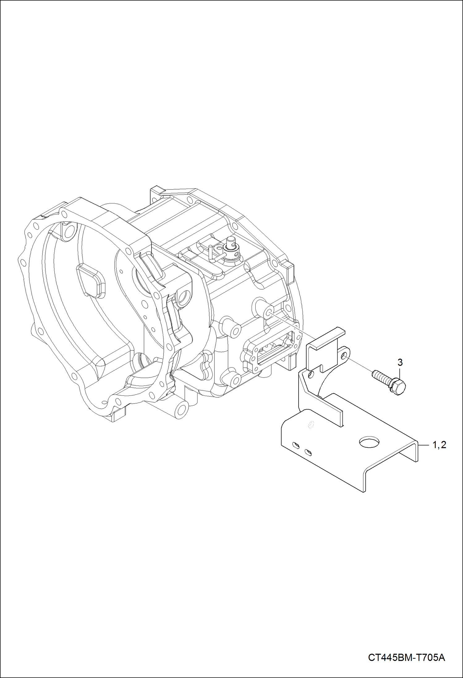 Схема запчастей Bobcat CT335 - STEP SUPPORT GROUP MAIN FRAME