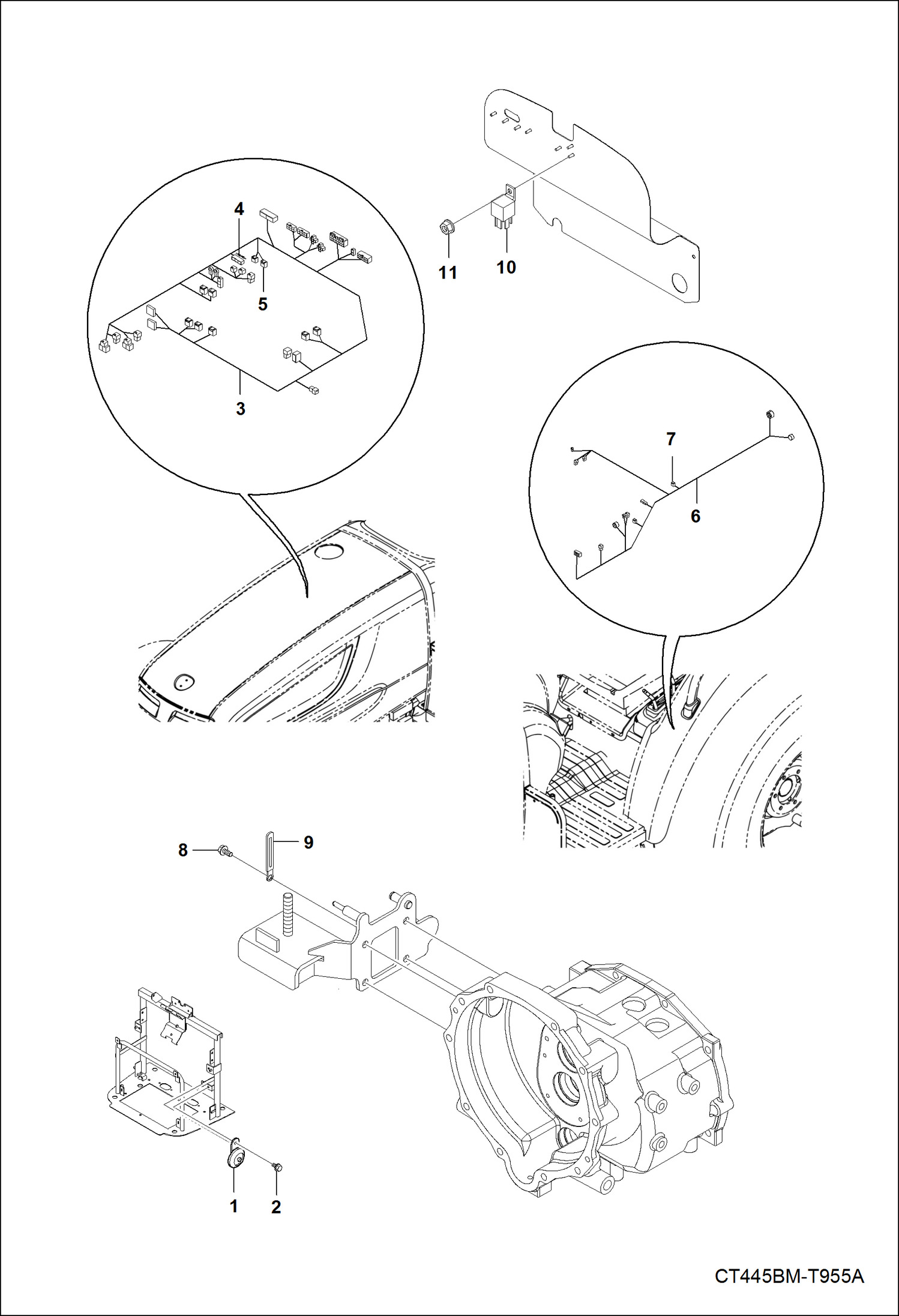 Схема запчастей Bobcat CT335 - ELECTRICAL SYSTEM 3 GROUP ELECTRICAL SYSTEM