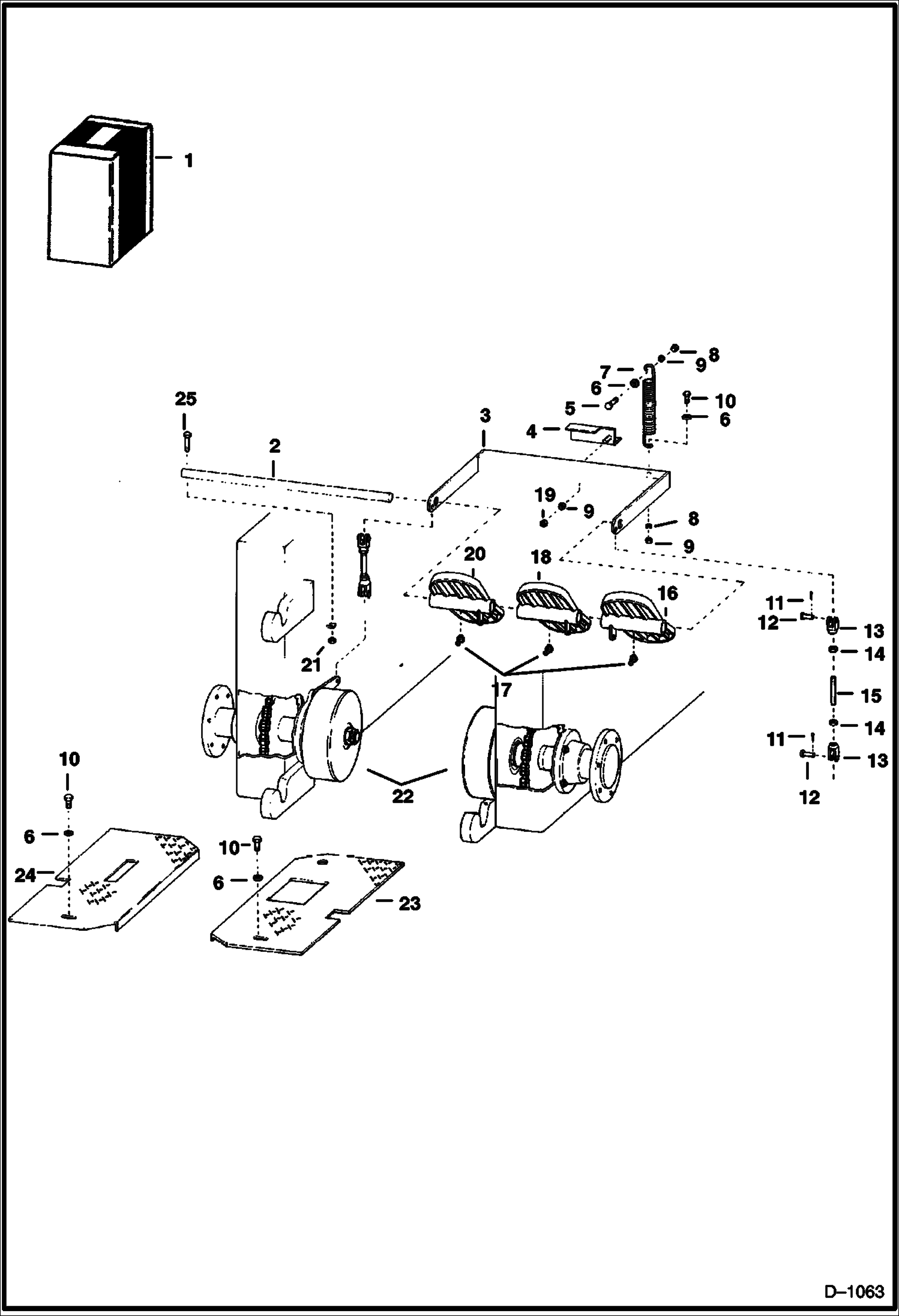 Схема запчастей Bobcat 400s - BRAKE & ATTACHING PARTS ACCESSORIES & OPTIONS