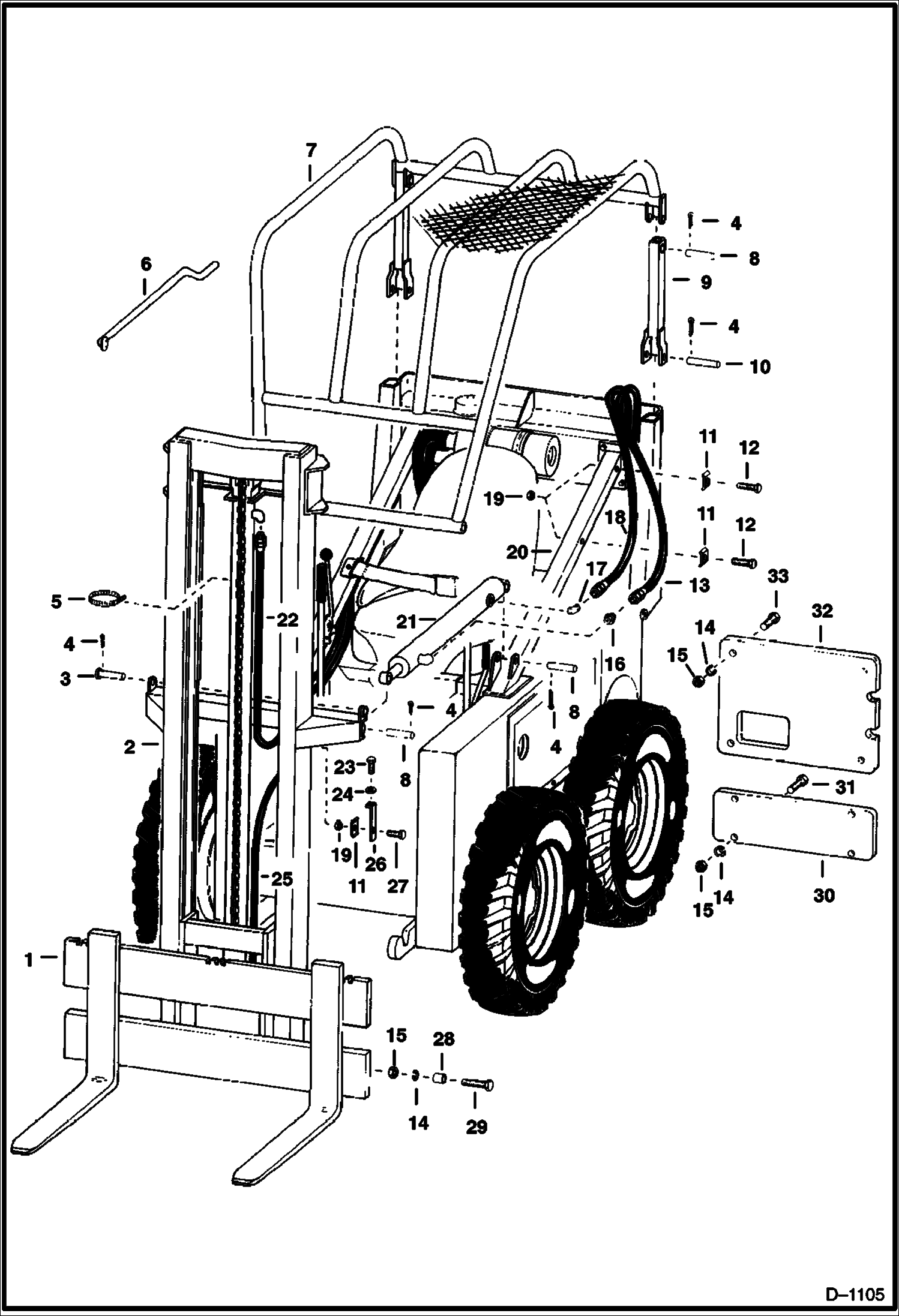 Схема запчастей Bobcat 600s - VERTICAL FORKLIFT ACCESSORIES & OPTIONS