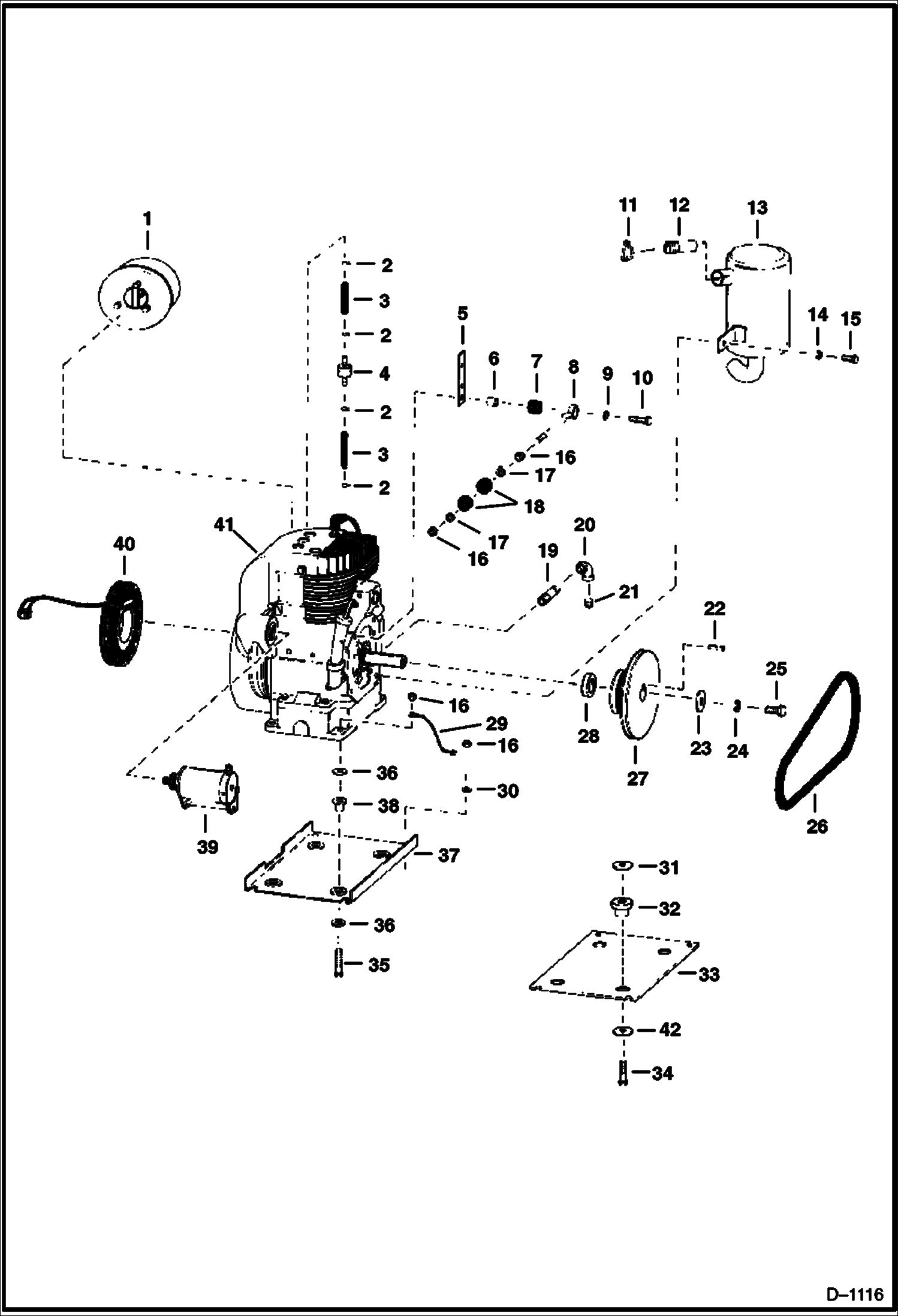 Схема запчастей Bobcat 300s - ENGINE & ATTACHING PARTS POWER UNIT