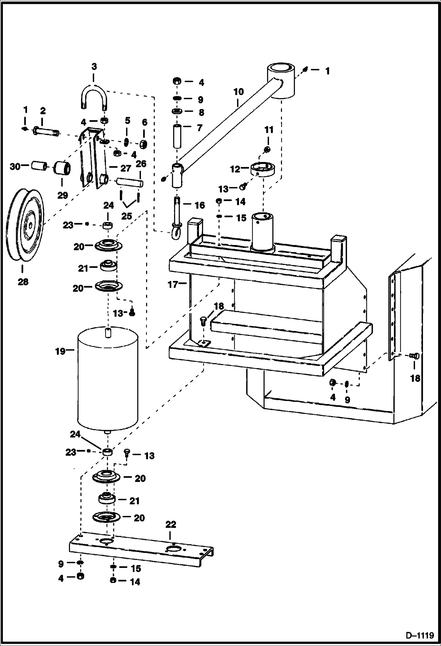 Схема запчастей Bobcat 500s - SWING FRAME ATTACHING PARTS B.O.M. Electric ELECTRICAL SYSTEM