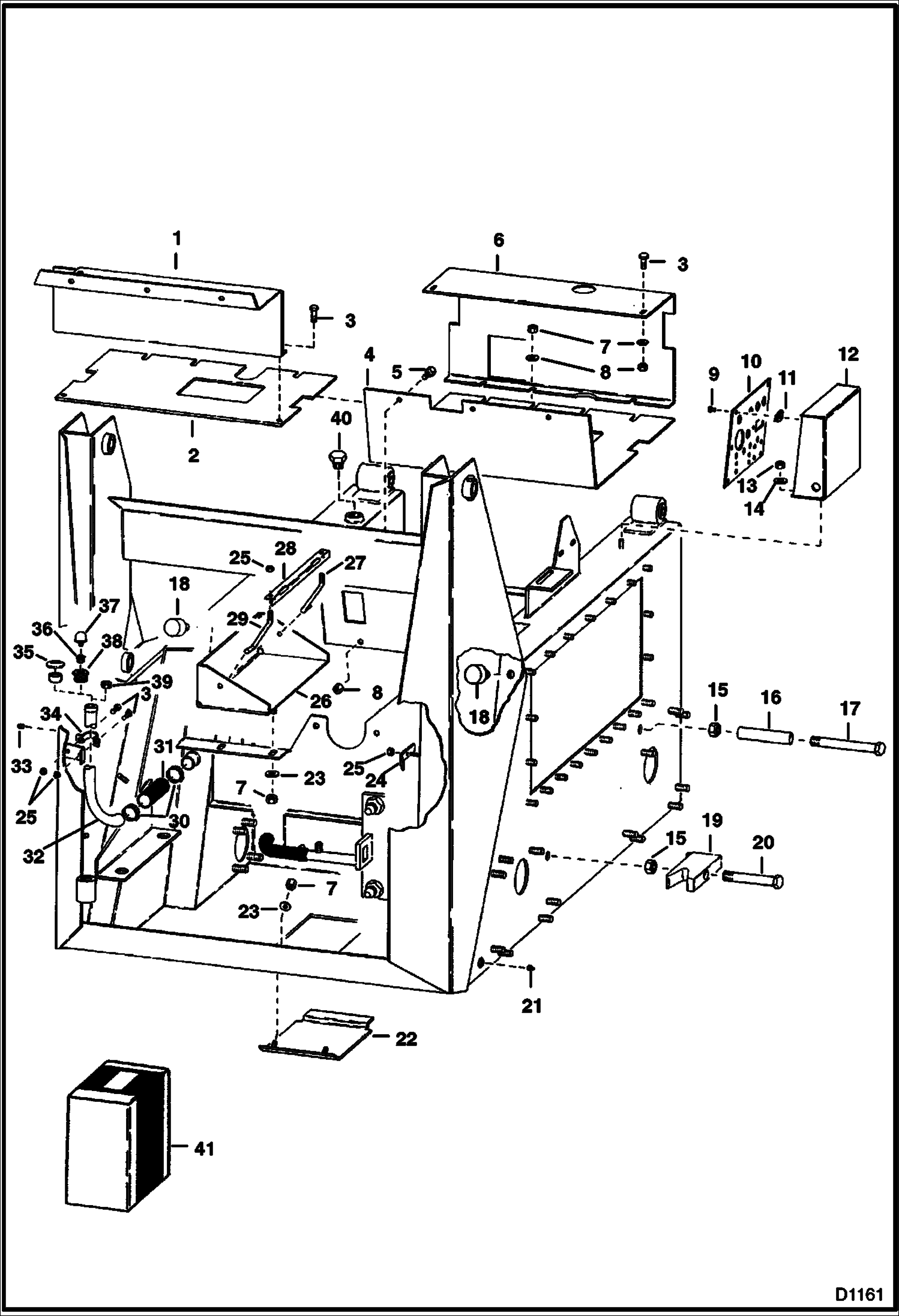 Схема запчастей Bobcat 700s - MAIN FRAME MAIN FRAME