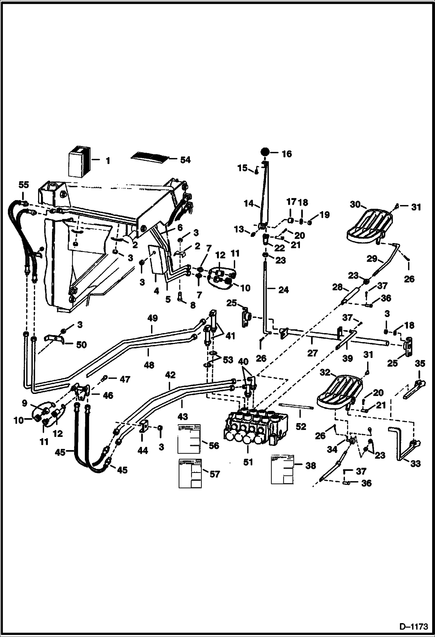 Схема запчастей Bobcat 700s - AUXILIARY HYDRAULICS KIT (Two Unit) ACCESSORIES & OPTIONS