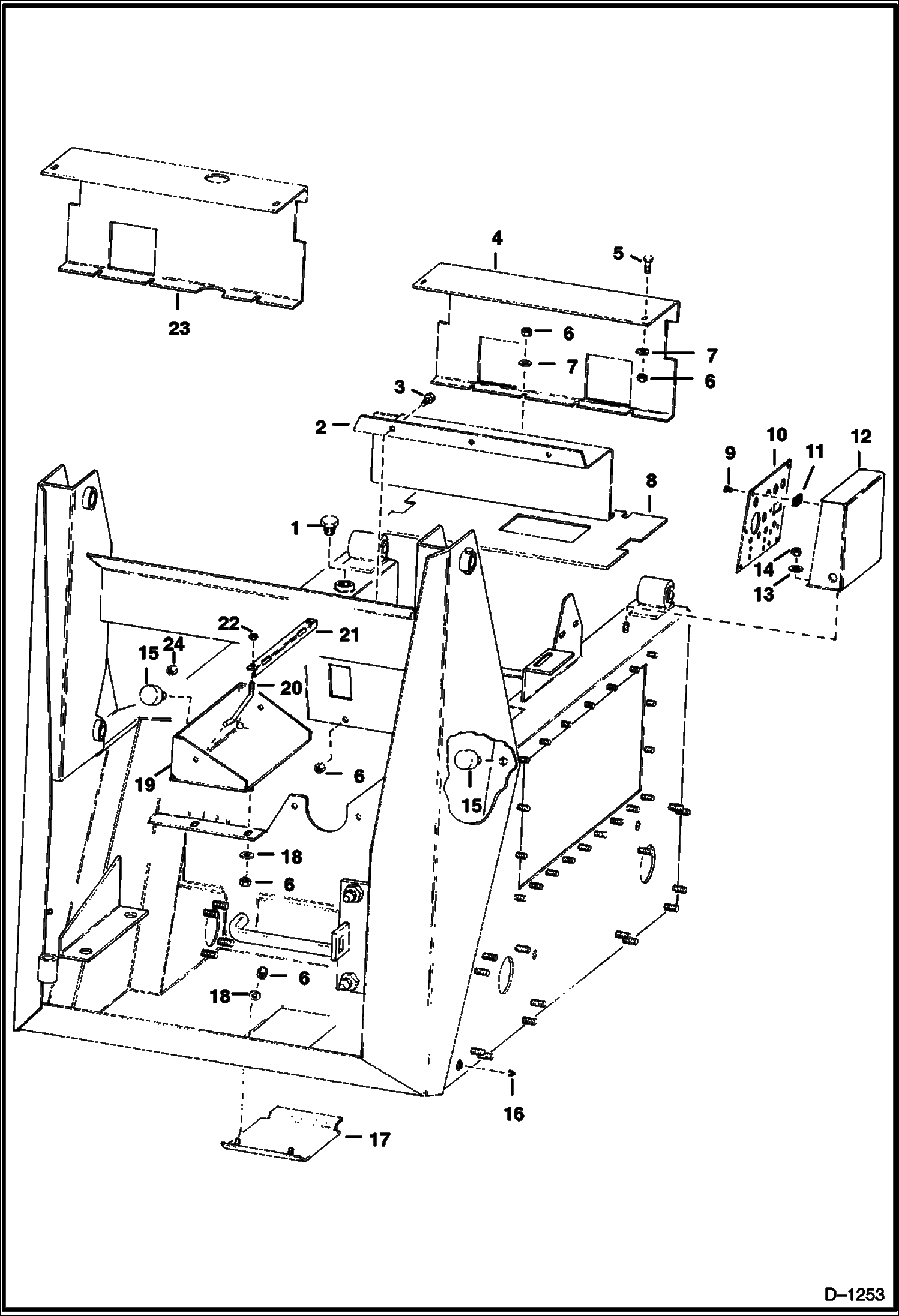 Схема запчастей Bobcat 700s - MAIN FRAME MAIN FRAME