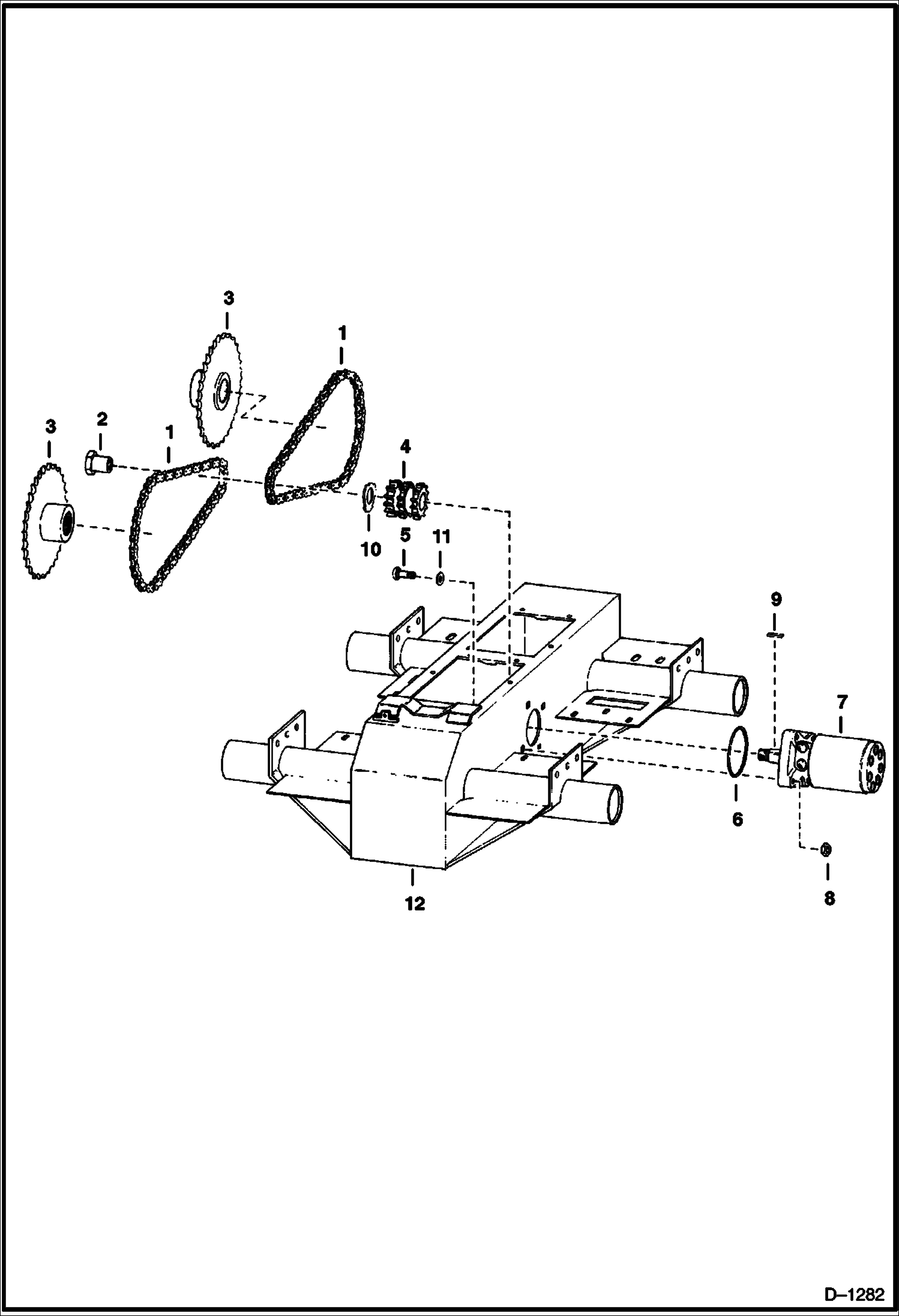 Схема запчастей Bobcat 500s - DRIVE TRAIN DRIVE TRAIN