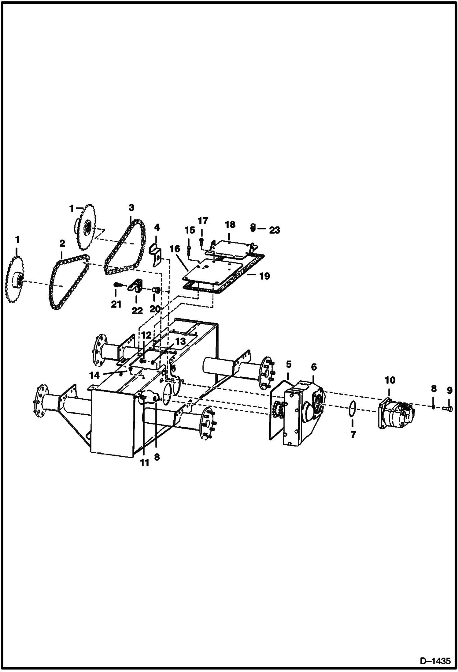 Схема запчастей Bobcat 700s - DRIVE TRAIN DRIVE TRAIN