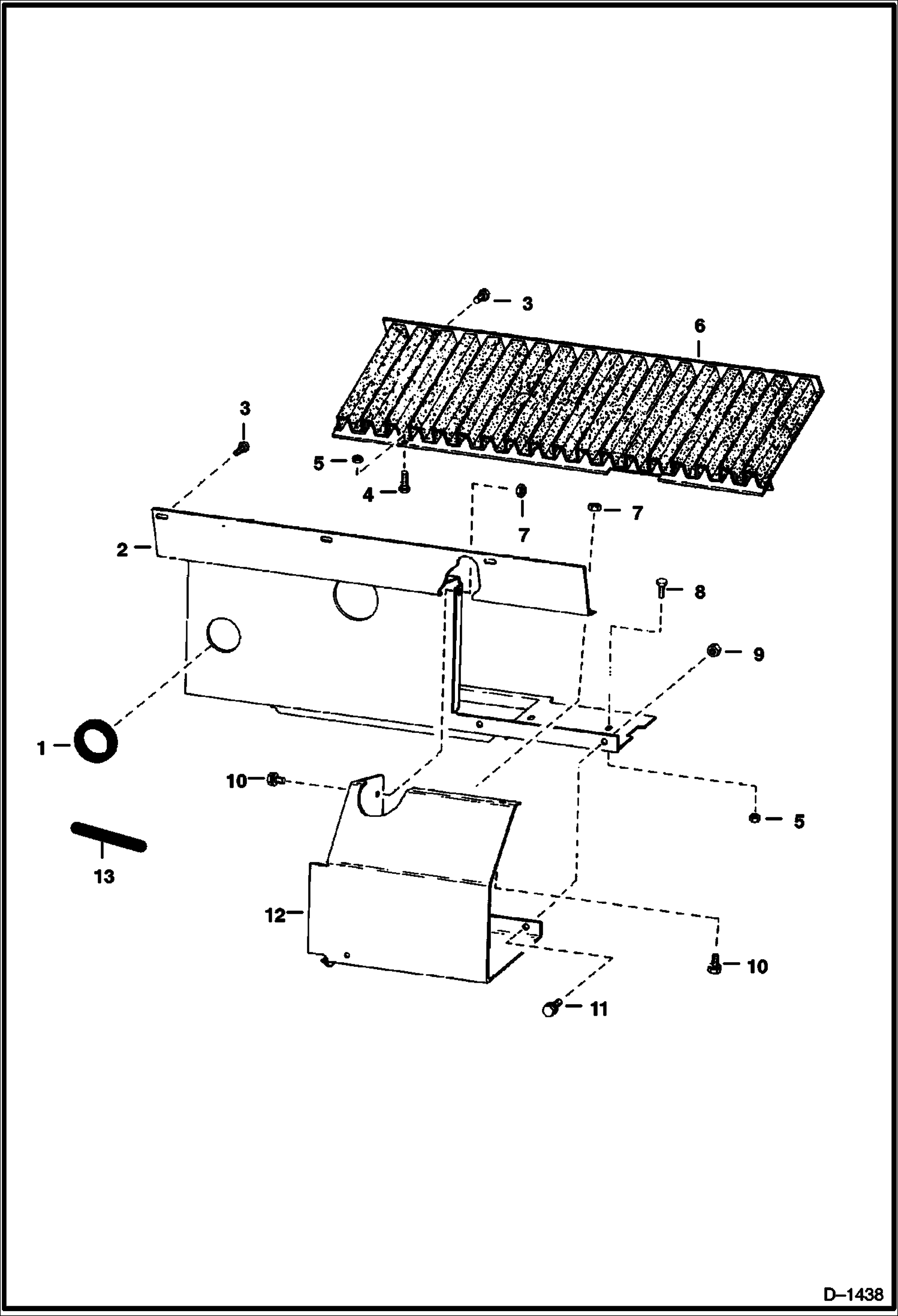 Схема запчастей Bobcat 700s - ENGINE SHROUDING (Deutz 411) POWER UNIT