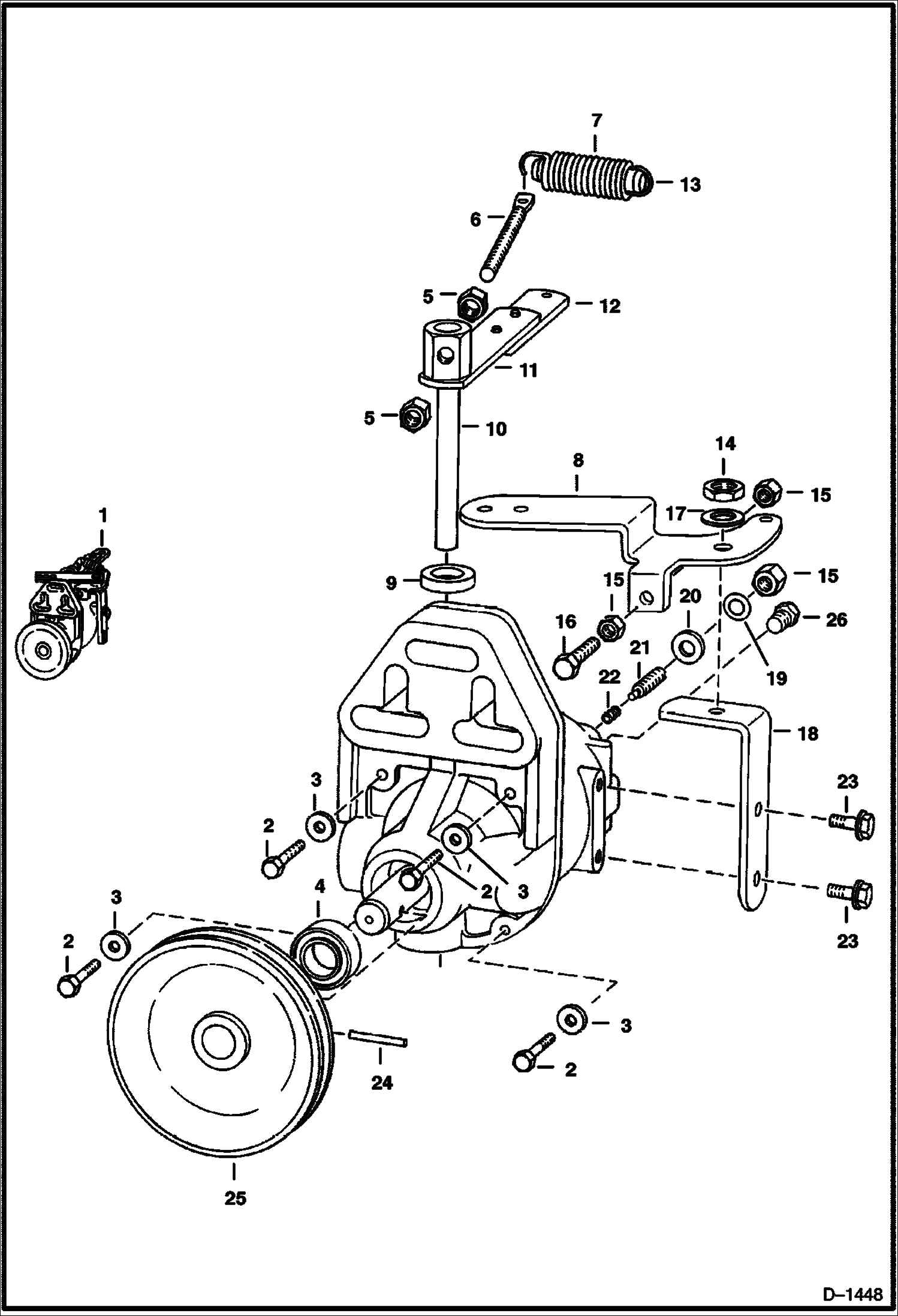 Схема запчастей Bobcat 700s - PIERCE GOVERNOR (S/N 12149 & Below) POWER UNIT