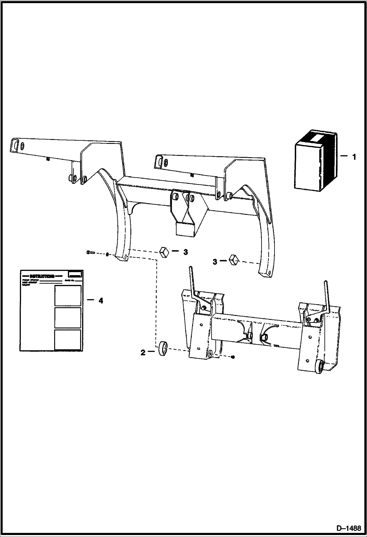 Схема запчастей Bobcat 700s - TILT CYLINDER STOP ACCESSORIES & OPTIONS